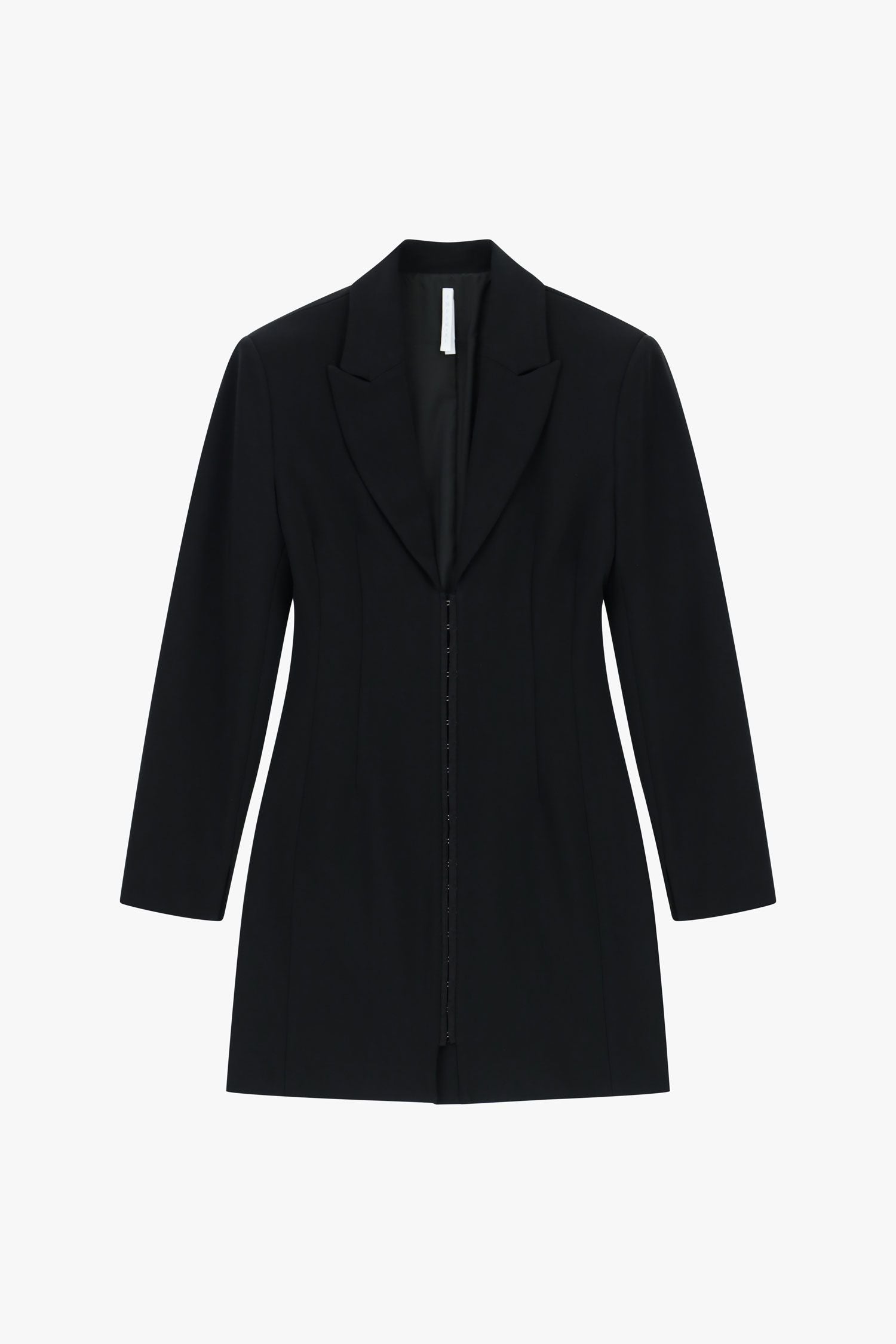 Abito corto con revers e chiusura centrale Imperial