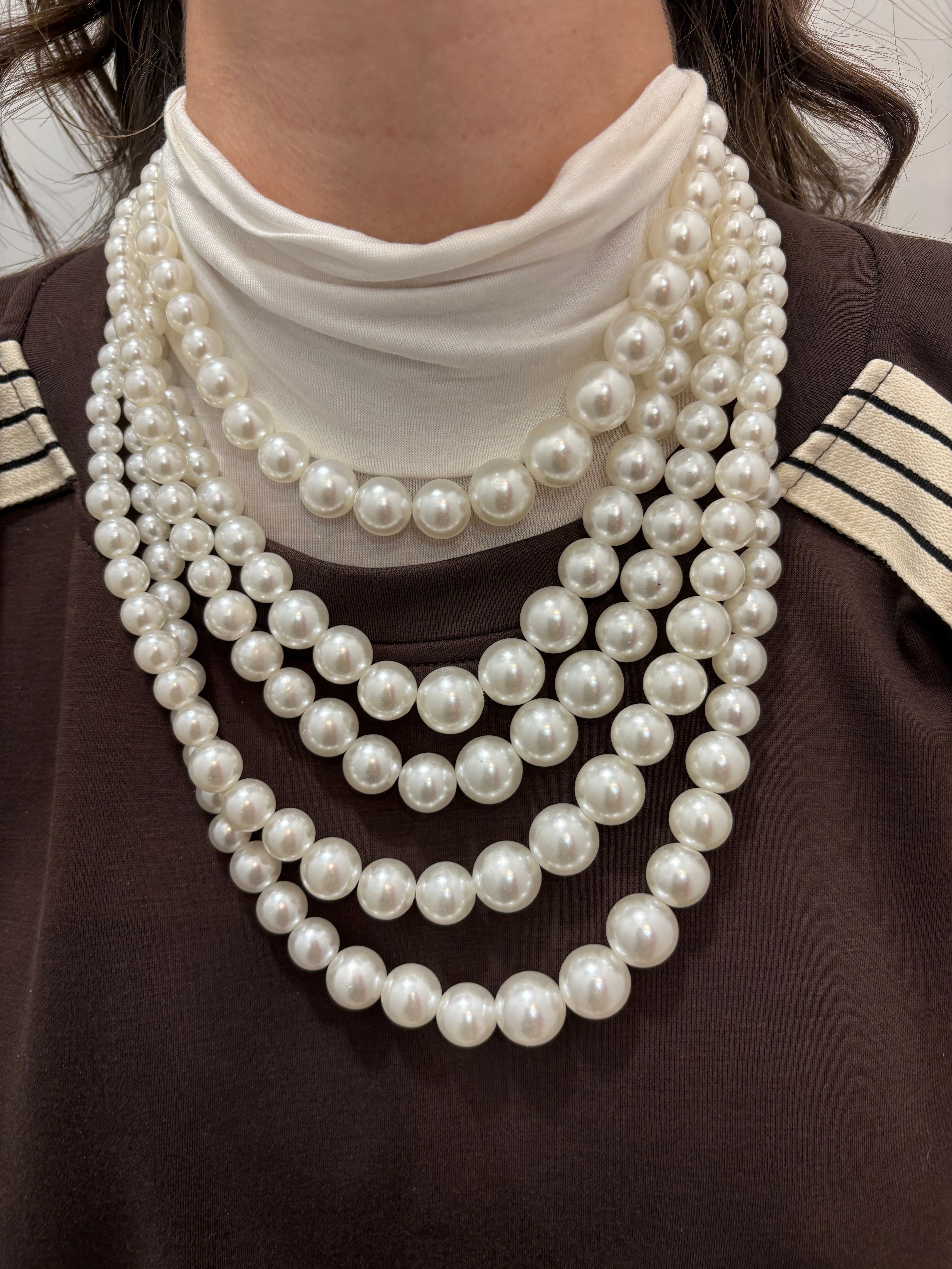 Collana multi-fila perle Emisphere