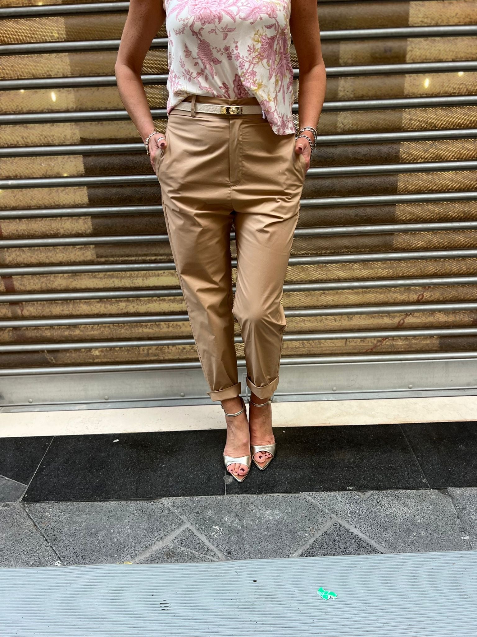 Pantalone in cotone con elastico sul retro Imperial
