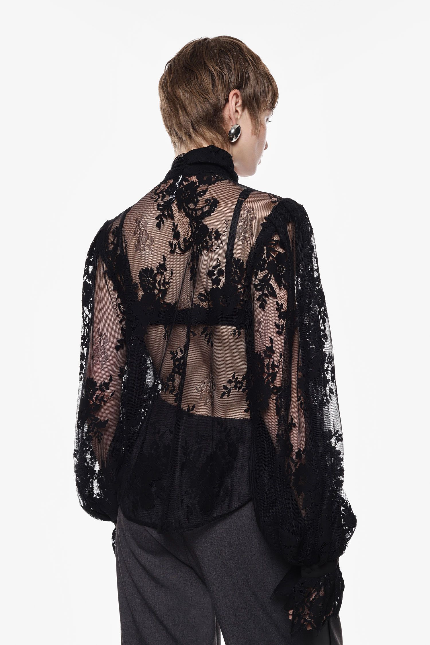 Camicia in pizzo maniche lunghe Imperial