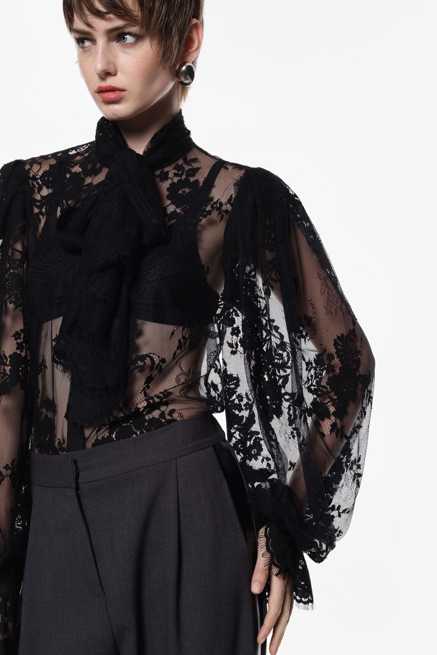 Camicia in pizzo maniche lunghe Imperial