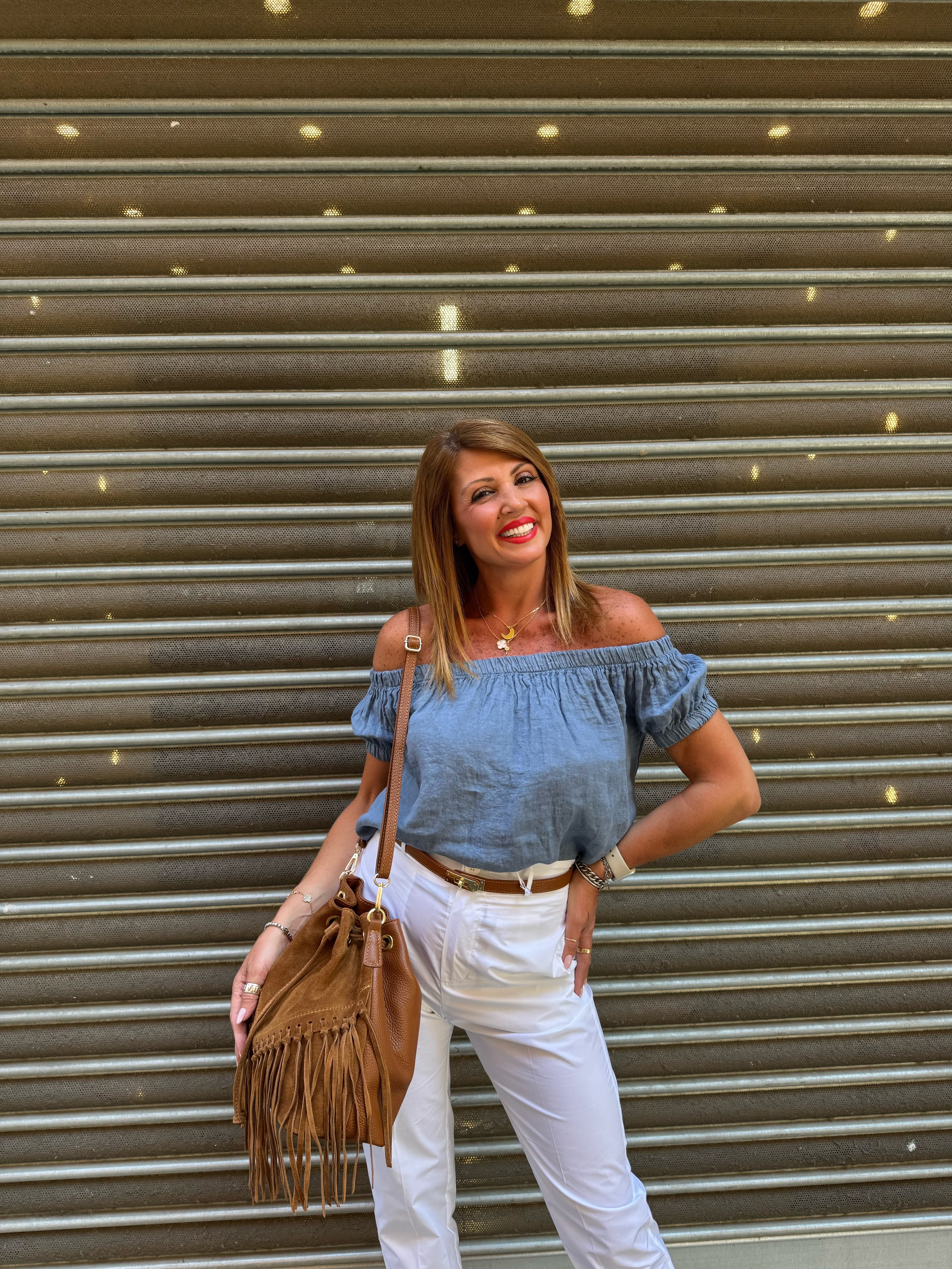 Blusa in lino “Duna” Please