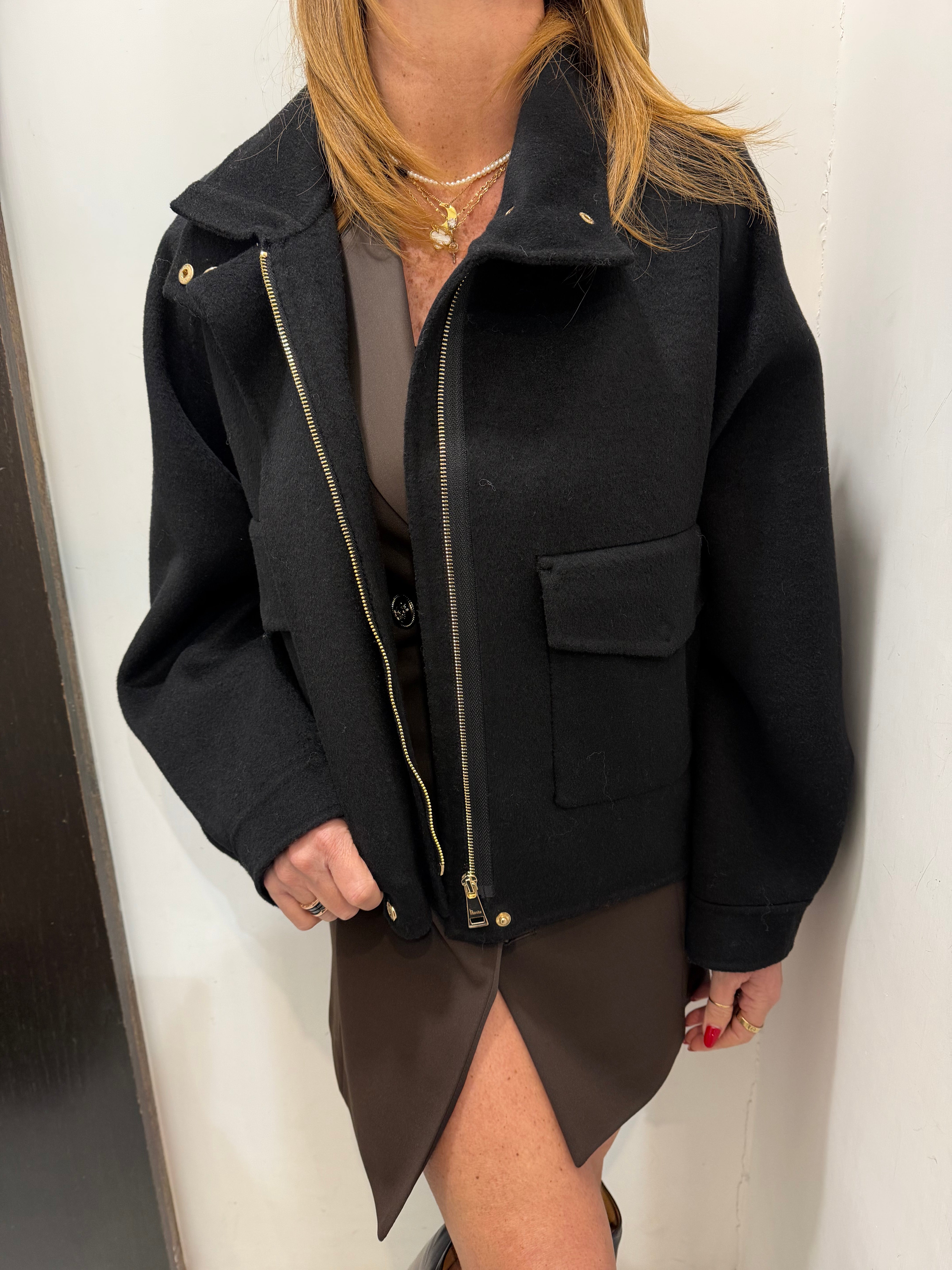 Cappa con zip Hanita