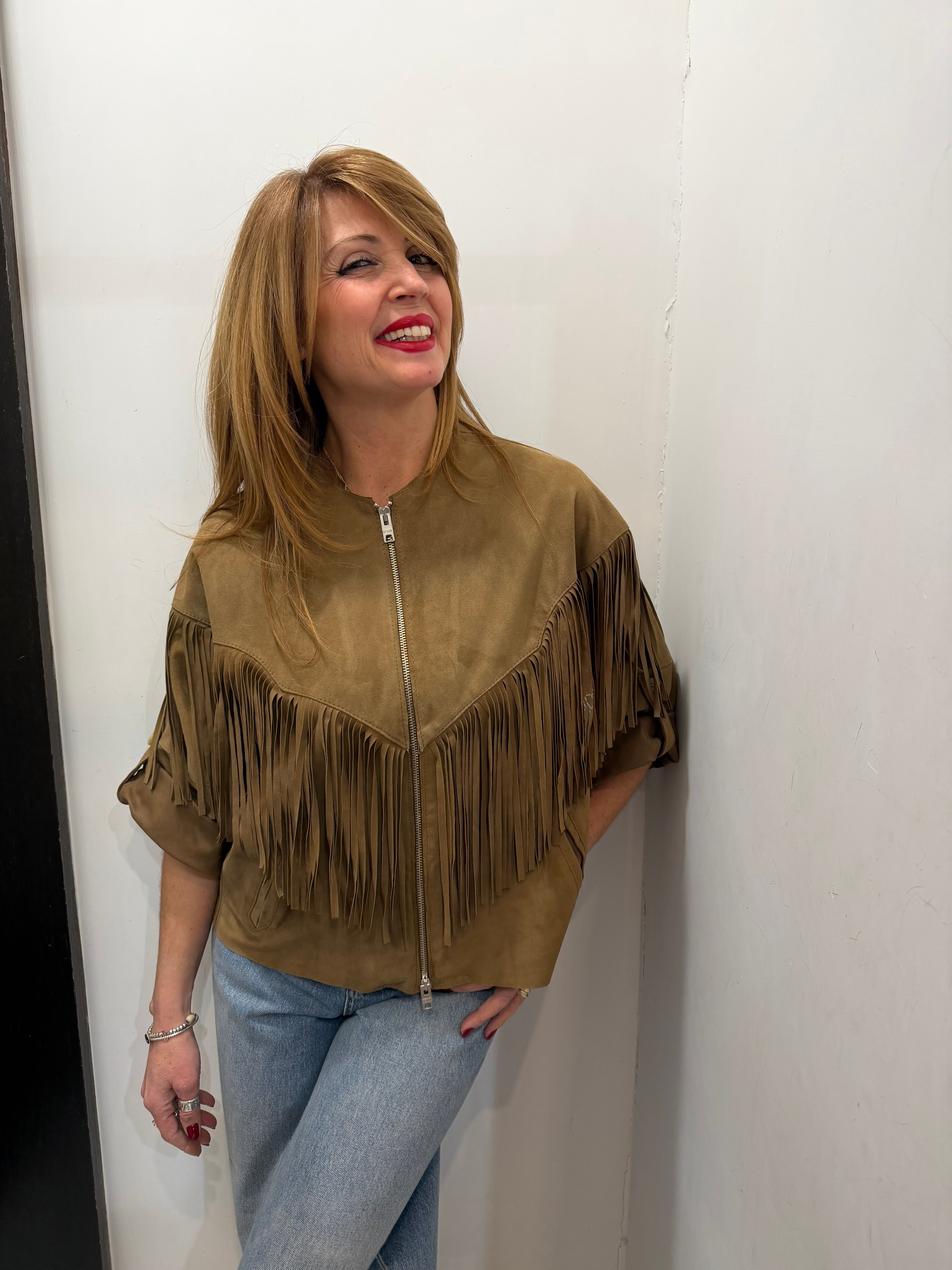 Giubbotto con frange Emisphere