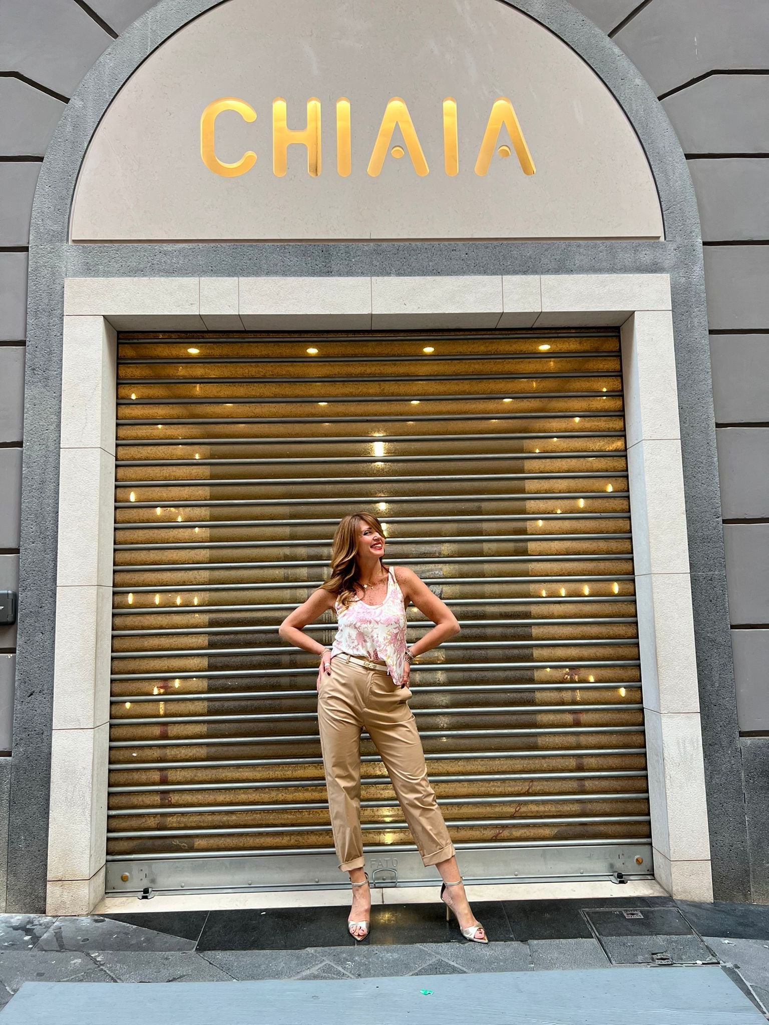 Pantalone in cotone con elastico sul retro Imperial