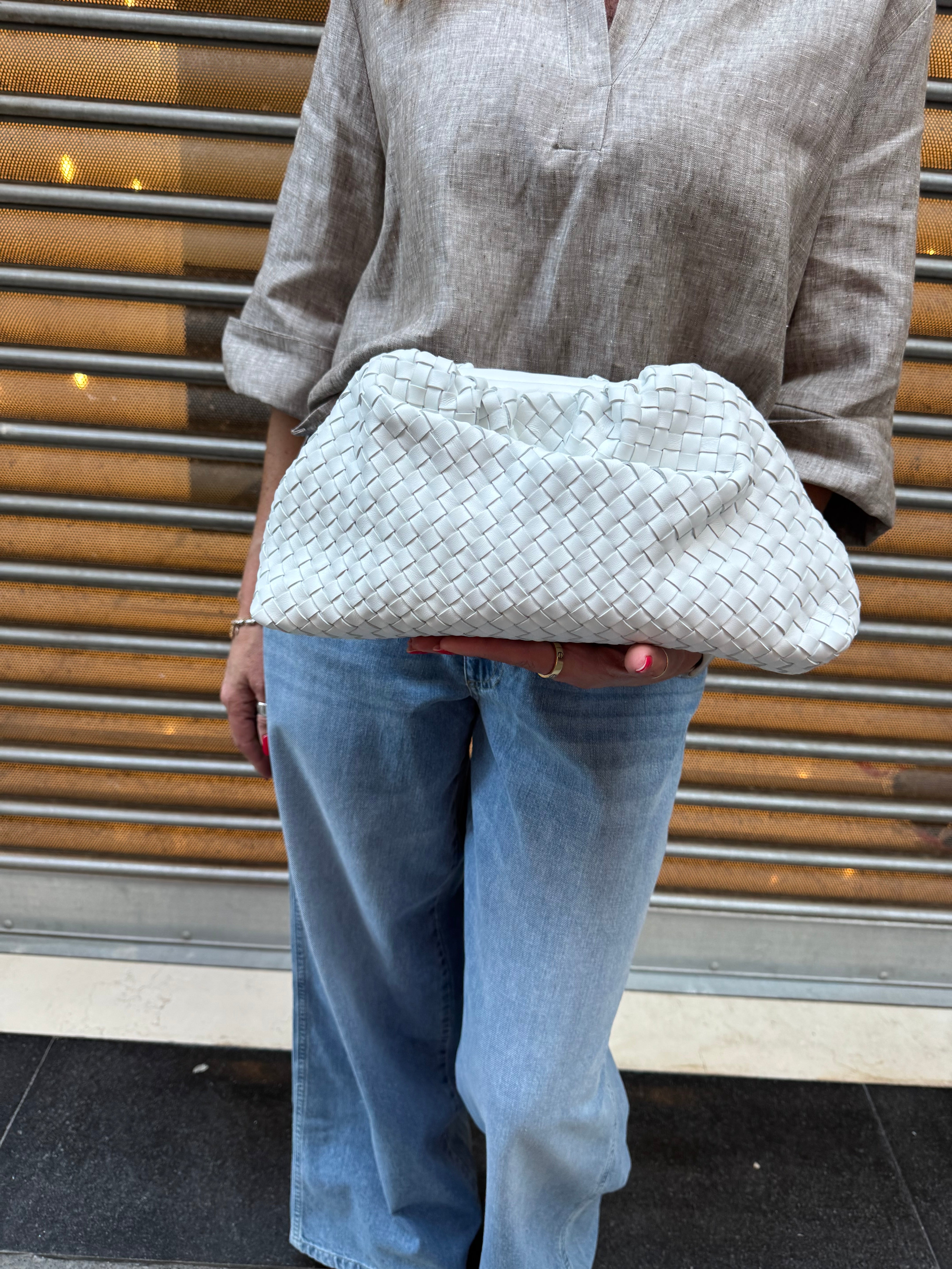 Borsa intrecciata con tracolla Emisphere