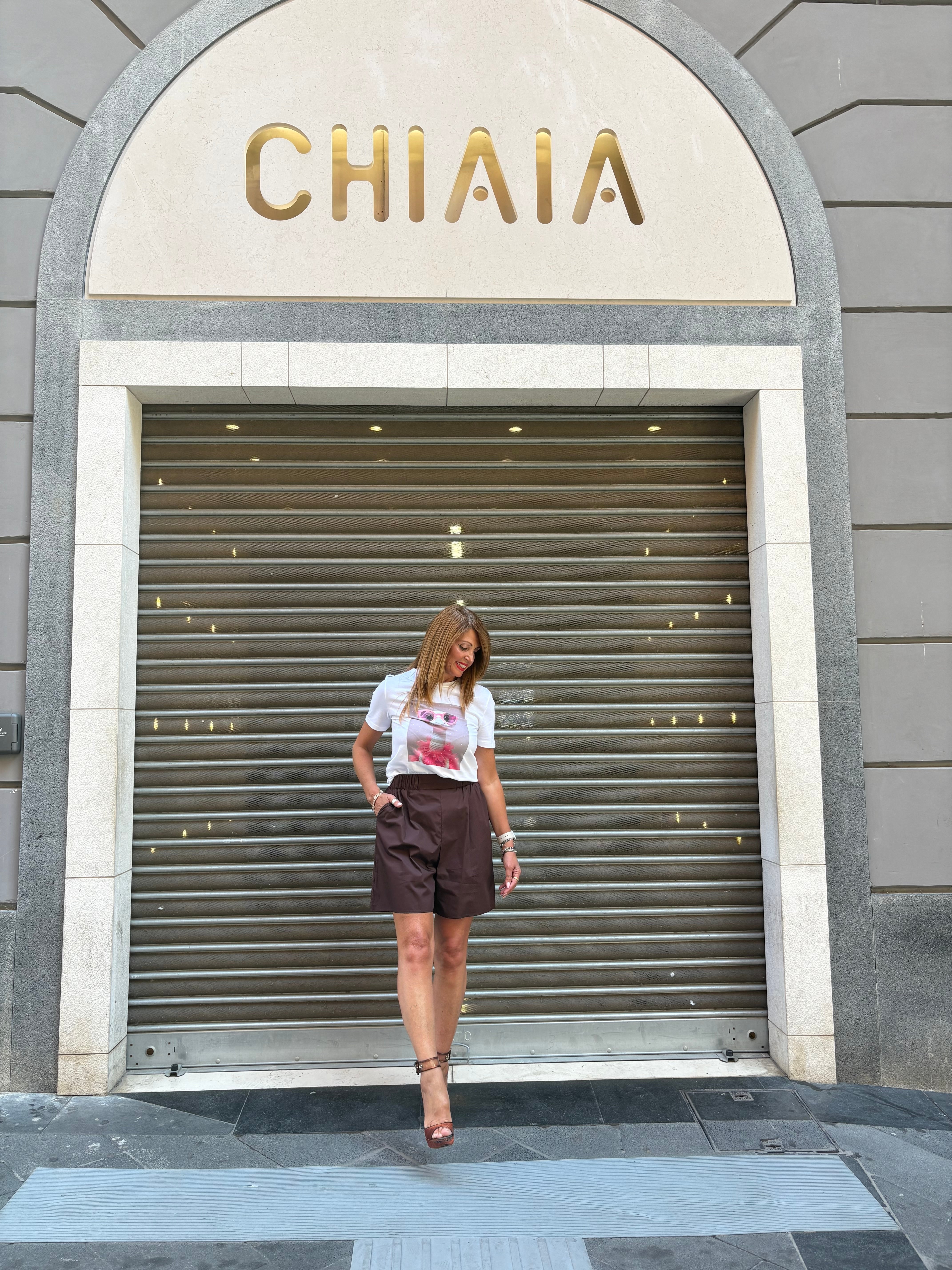Shorts al ginocchio tinta unita “Lilia” Imperial