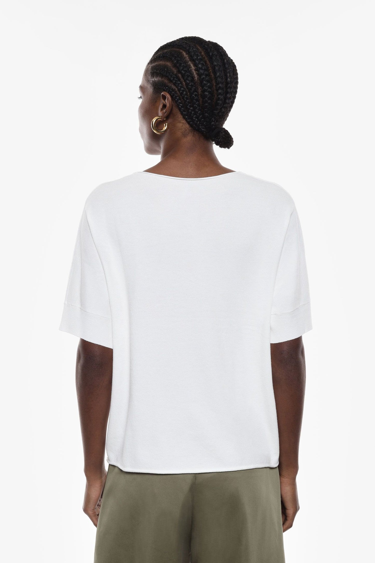 Maglia maniche corte v scollo