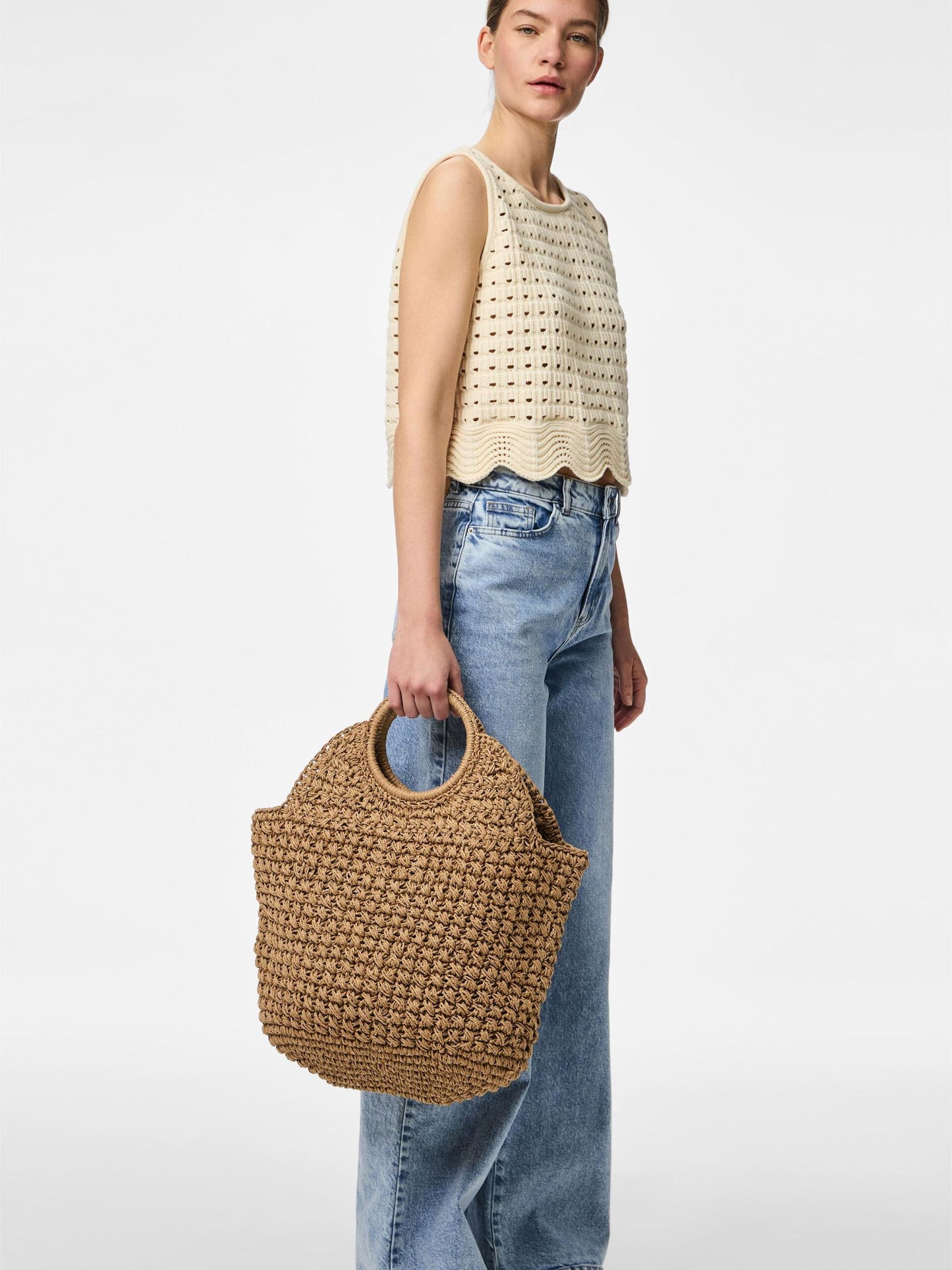 Shopper in paglia Pieces
