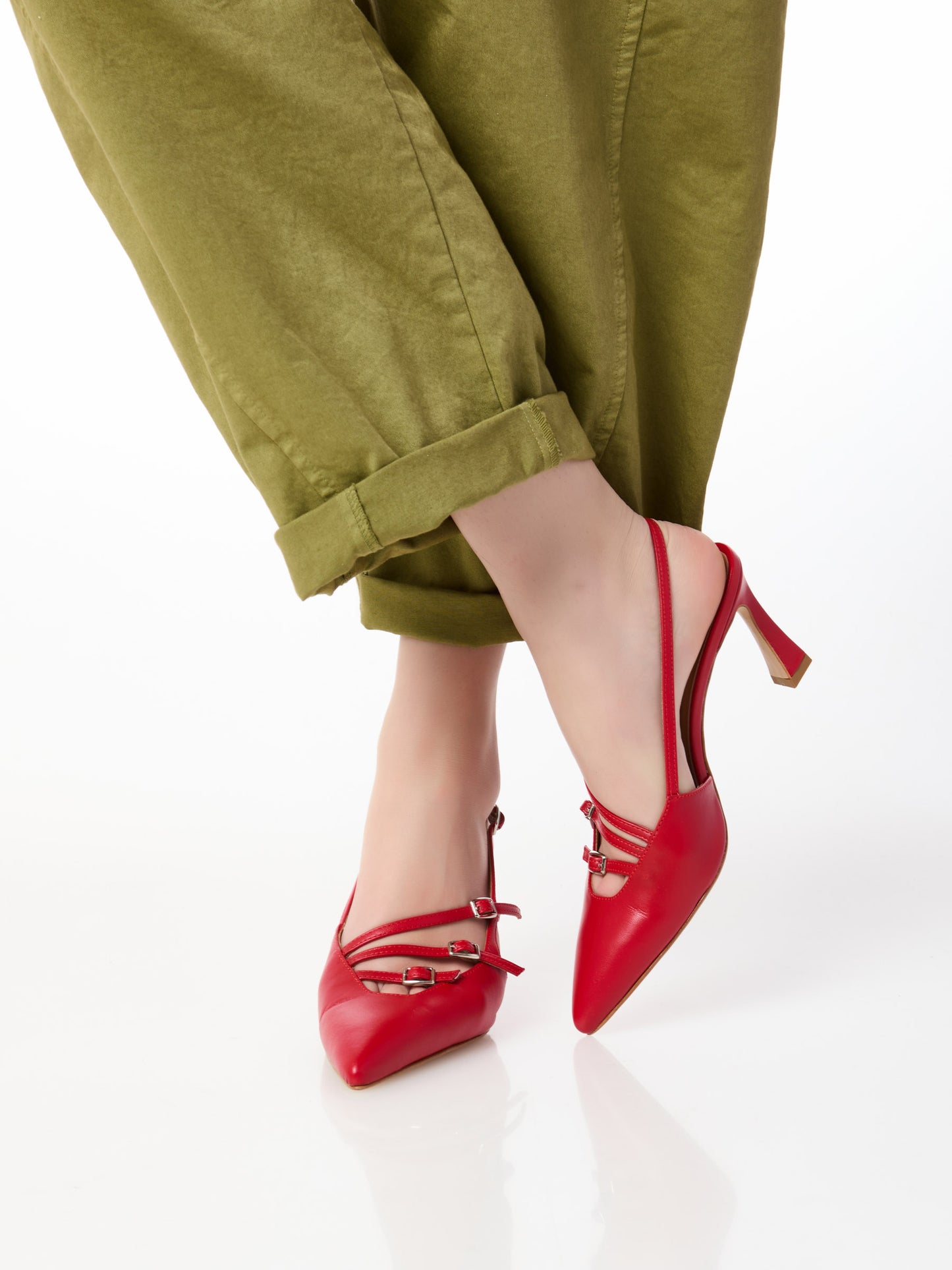Slingback in pelle Ovyè