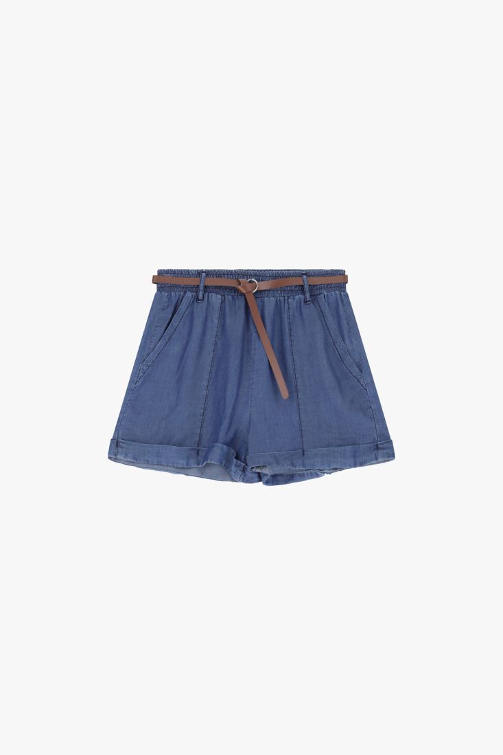 Shorts con cintura e tasche Please