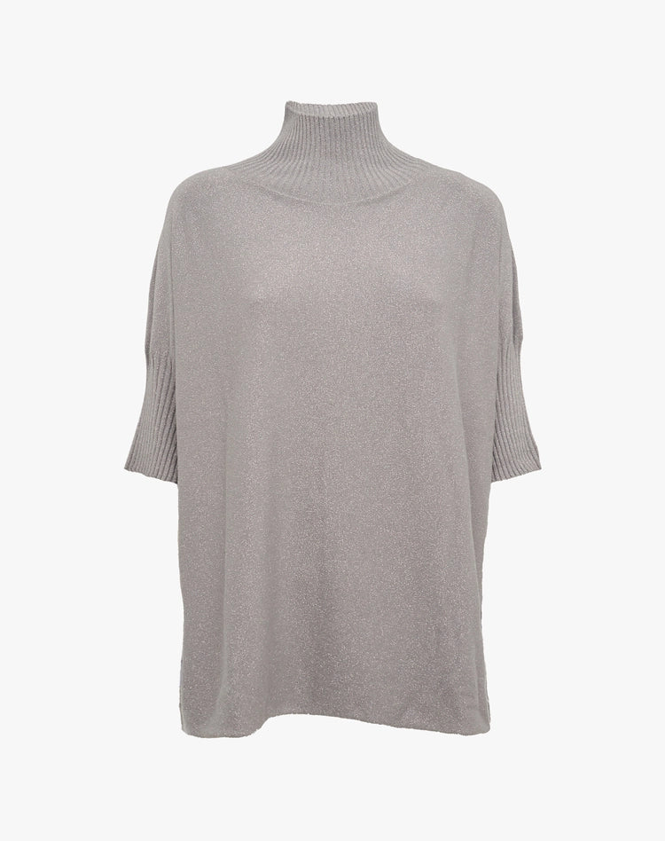 Maglia collo alto micro lurex Manila Grace