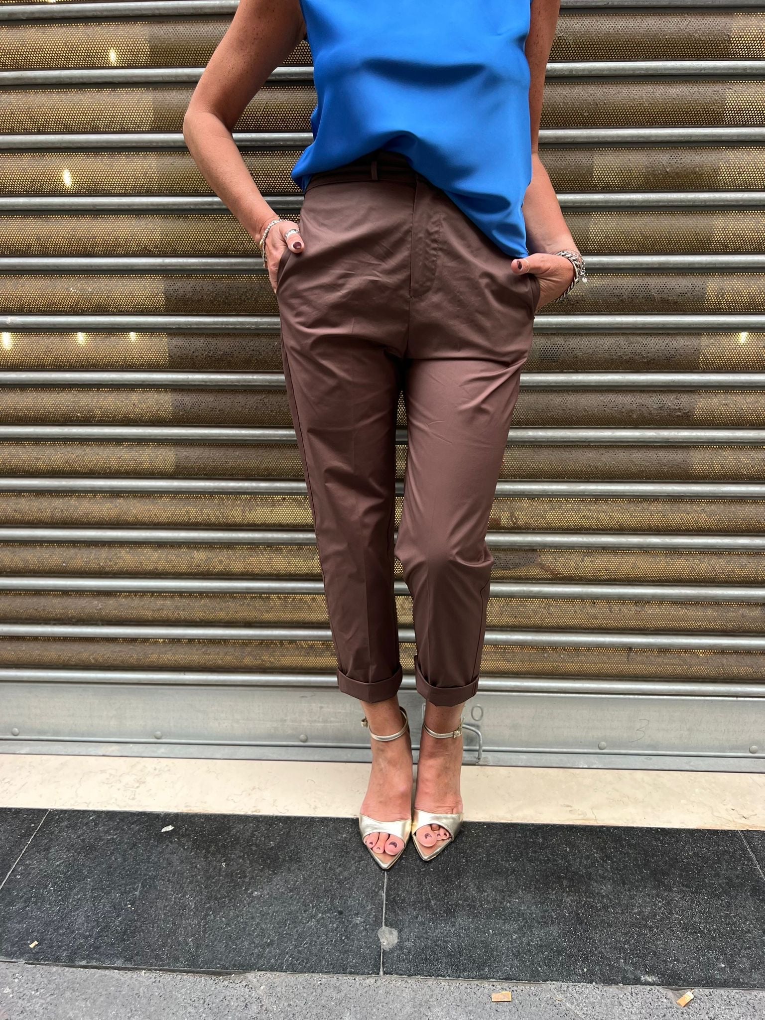 Pantalone in cotone con elastico sul retro Imperial