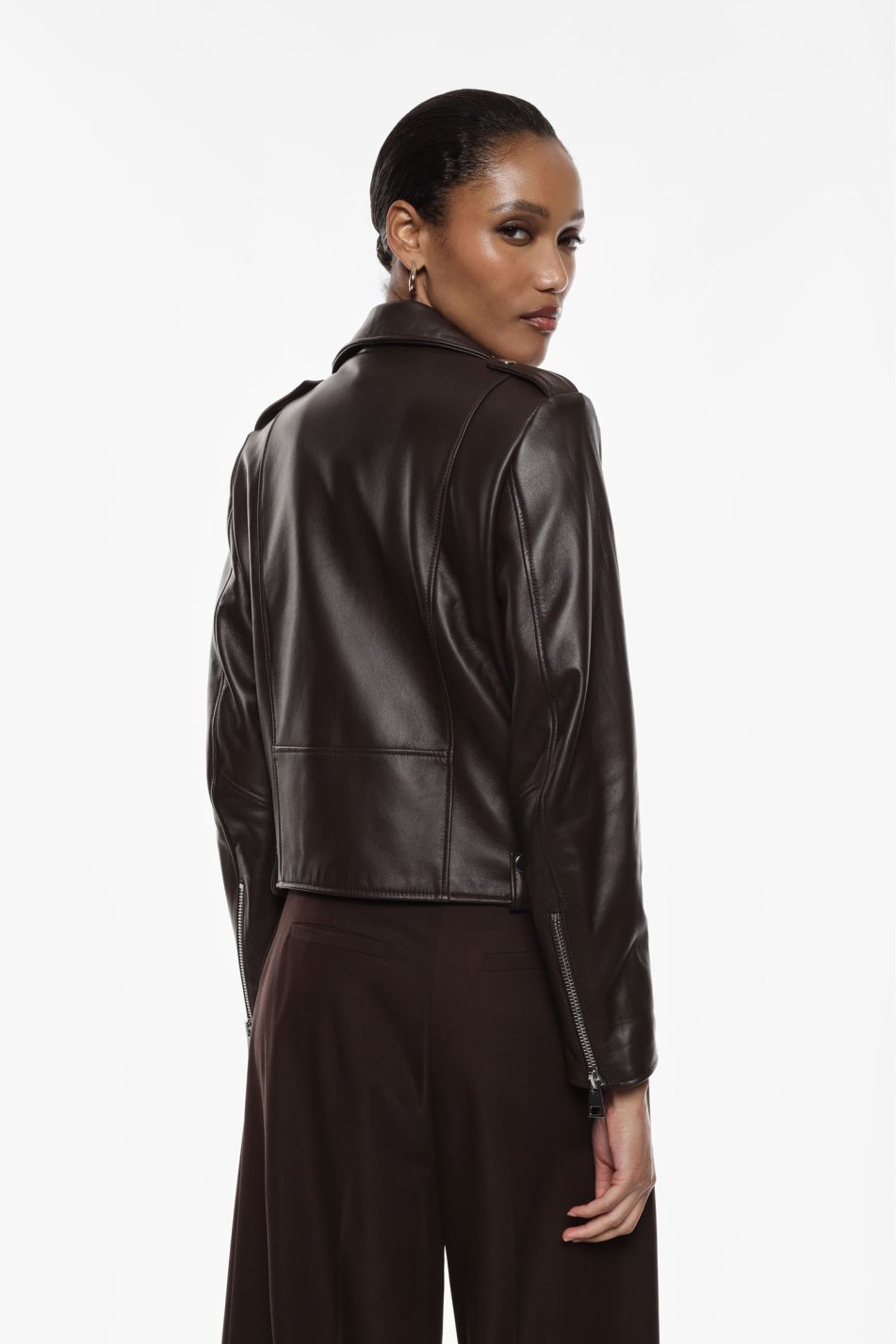 Giacca biker corta con zip e tasche Imperial