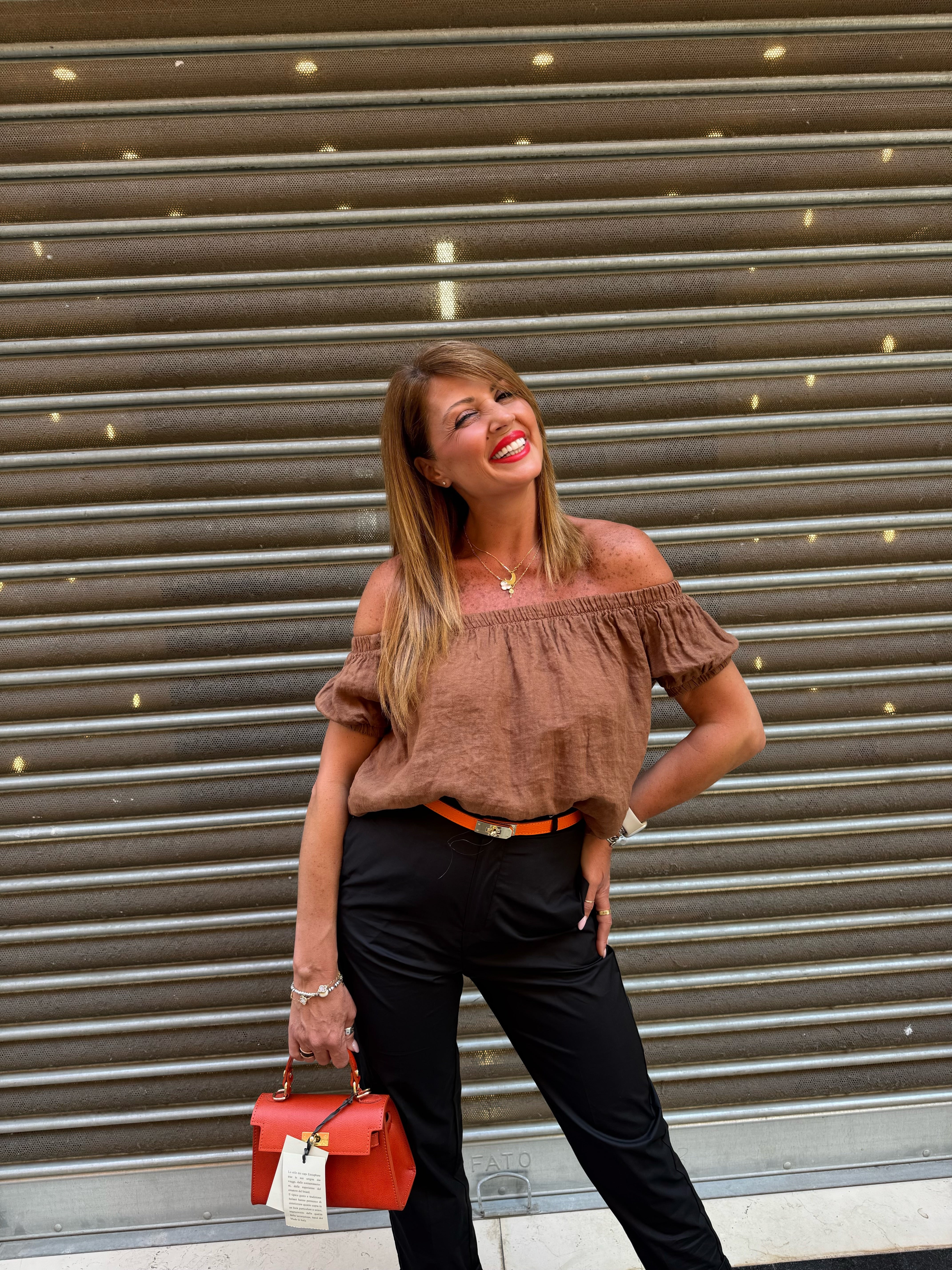 Blusa in lino “Duna” Please