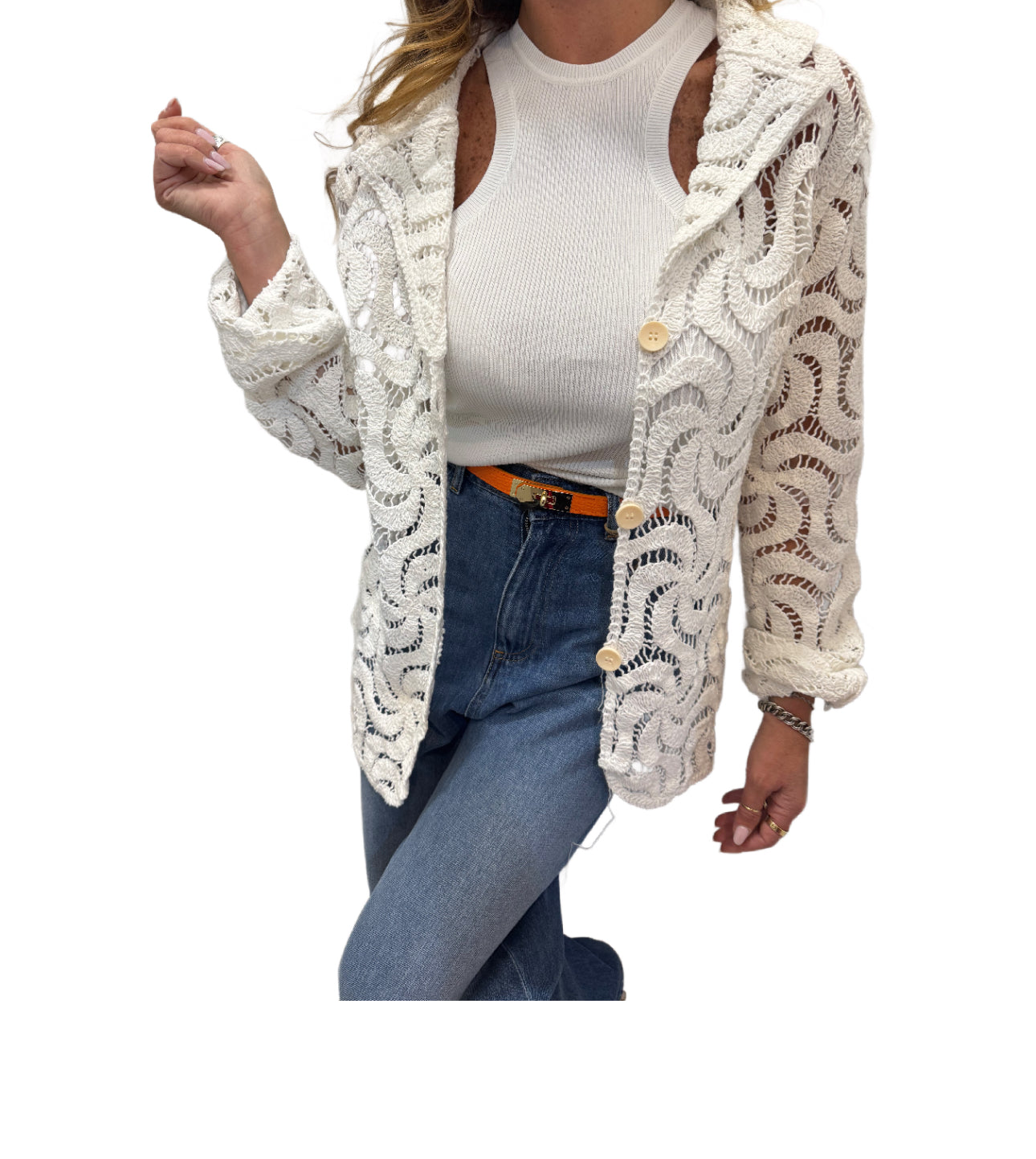 Giacca in crochet Emisphere