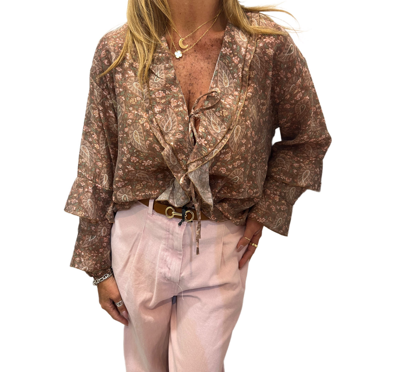 Camicia con rush fantasia provenzale Bogotà
