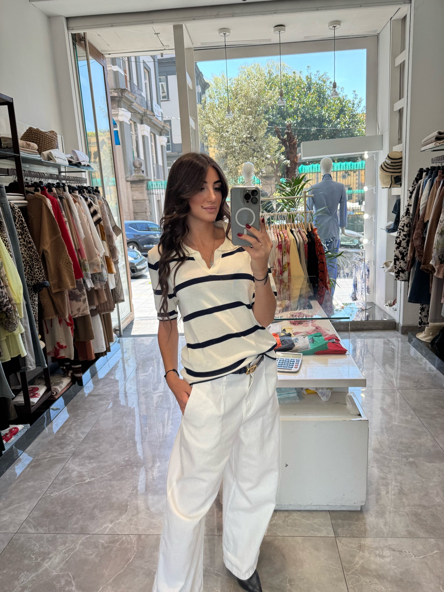 Jeans con vita media Boston Emisphere