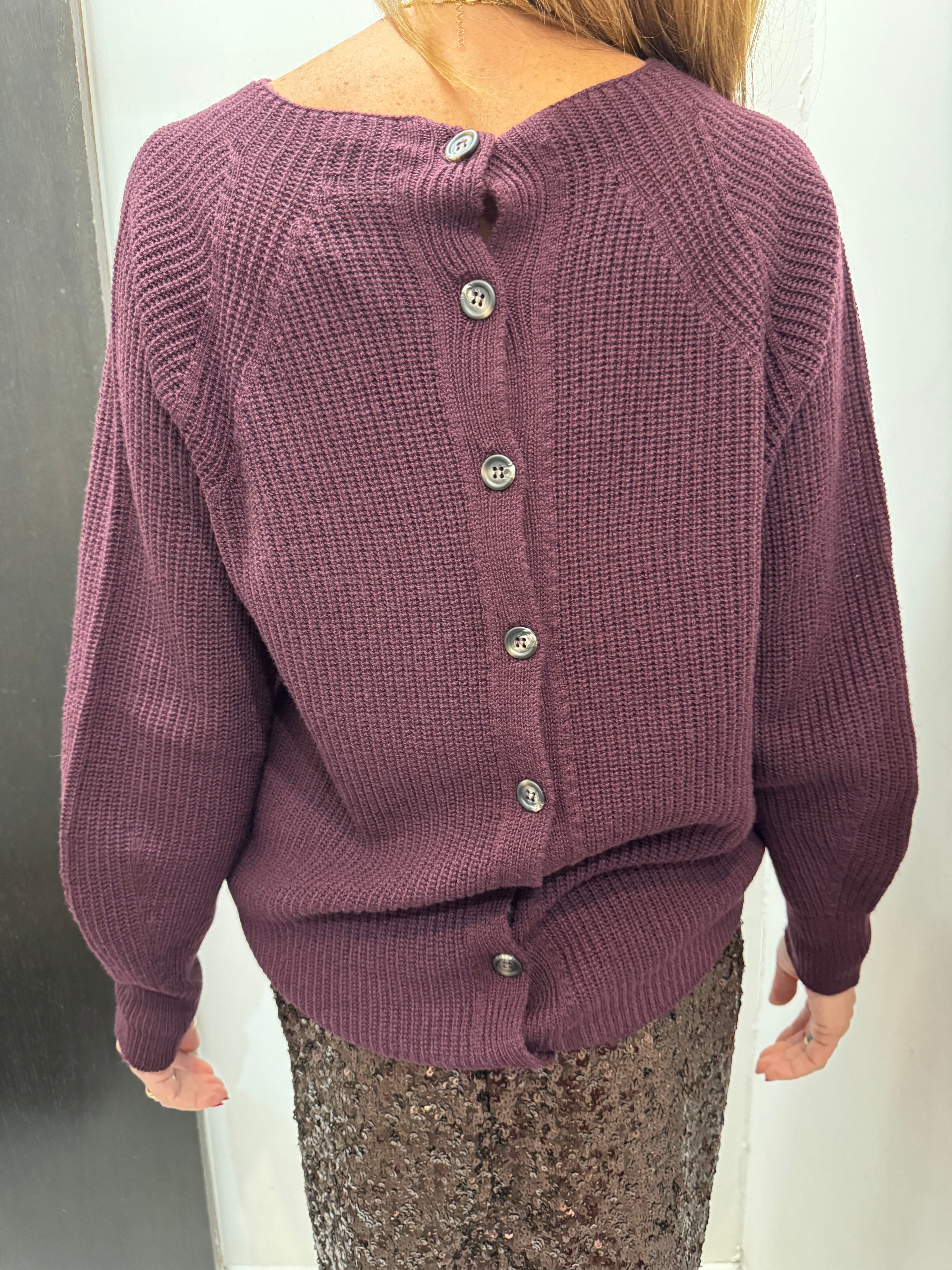 Maglia cardigan reversibile con bottoni Angela Davis