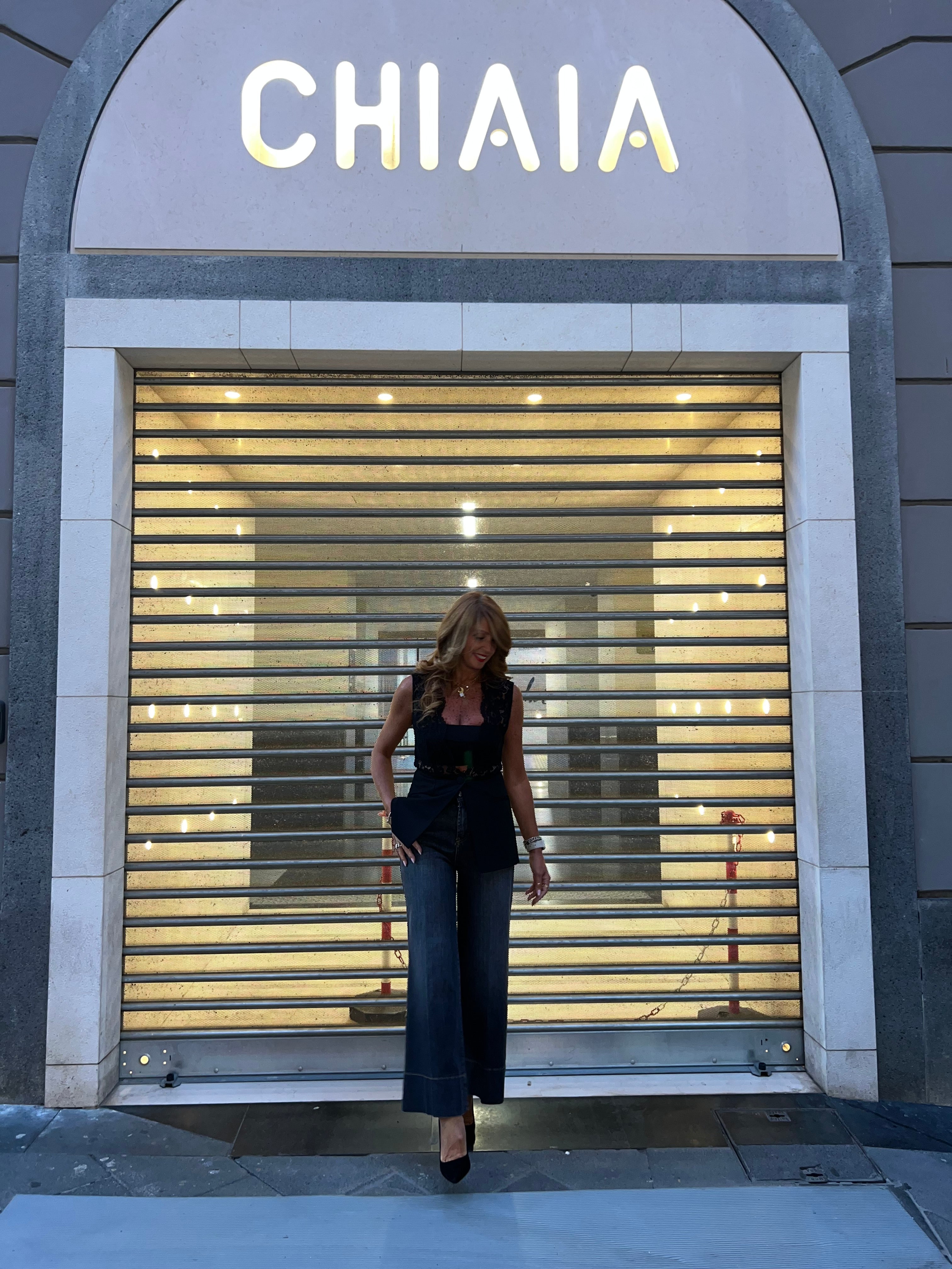 Jeans con piegone Stone Fit Emisphere