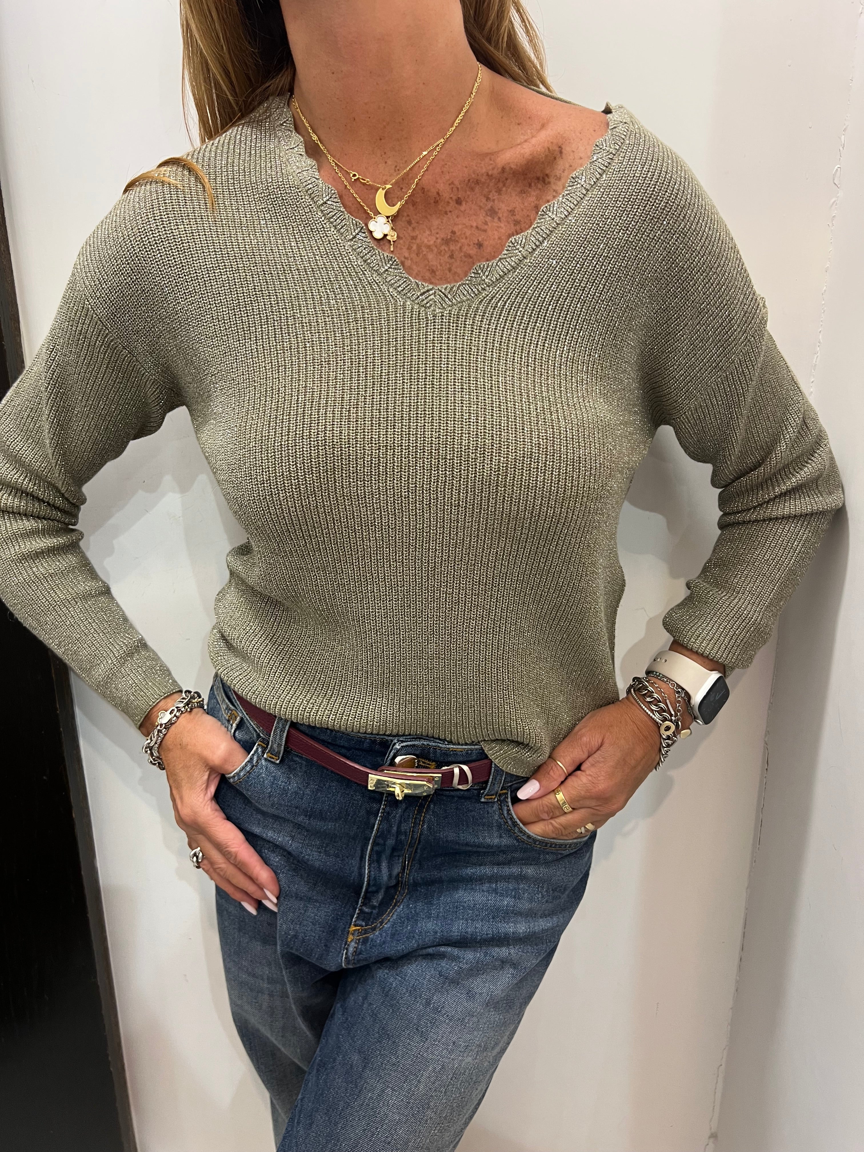 Maglia scollo a v Vero Moda