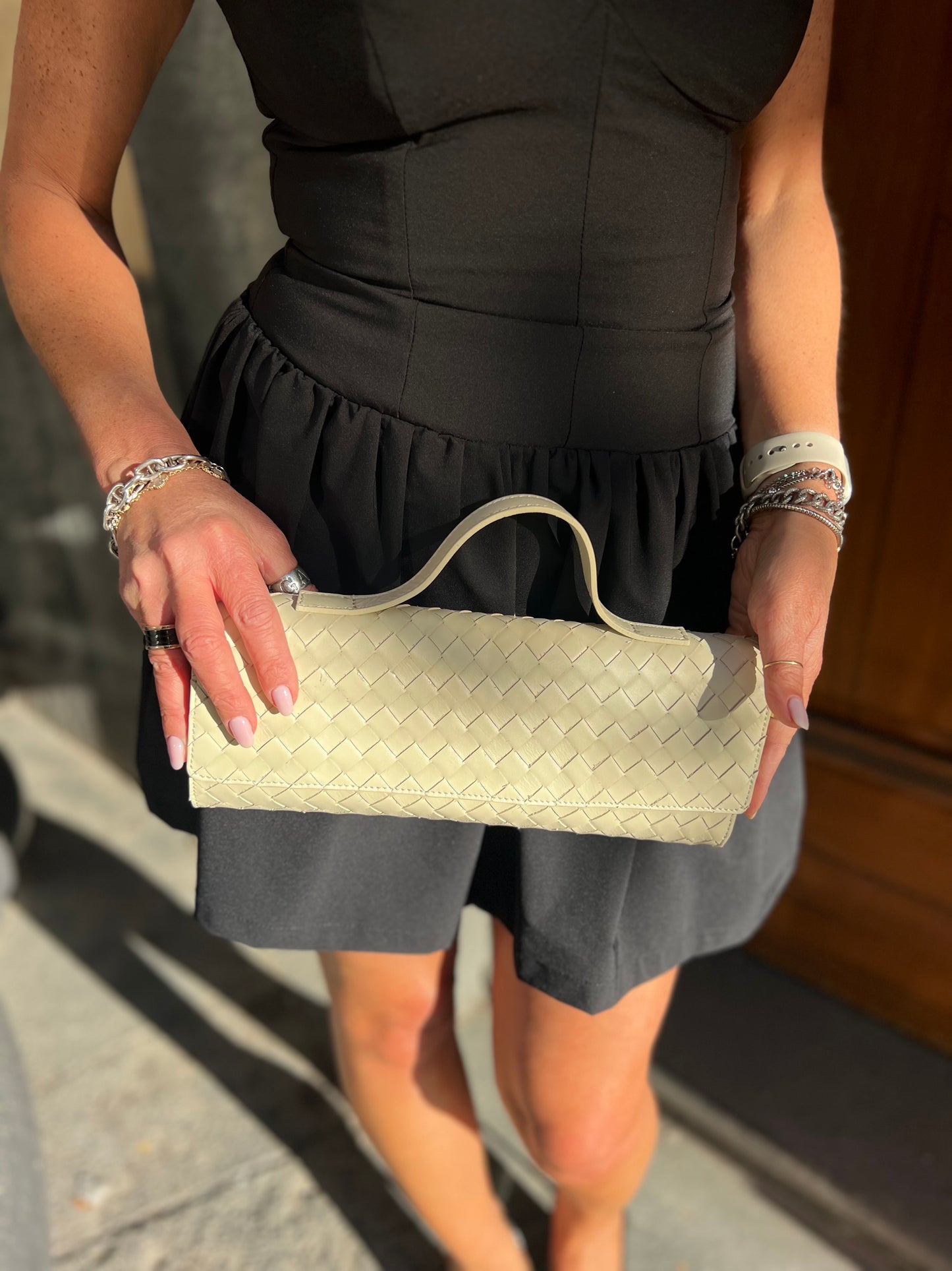 Clutch intrecciata Emisphere