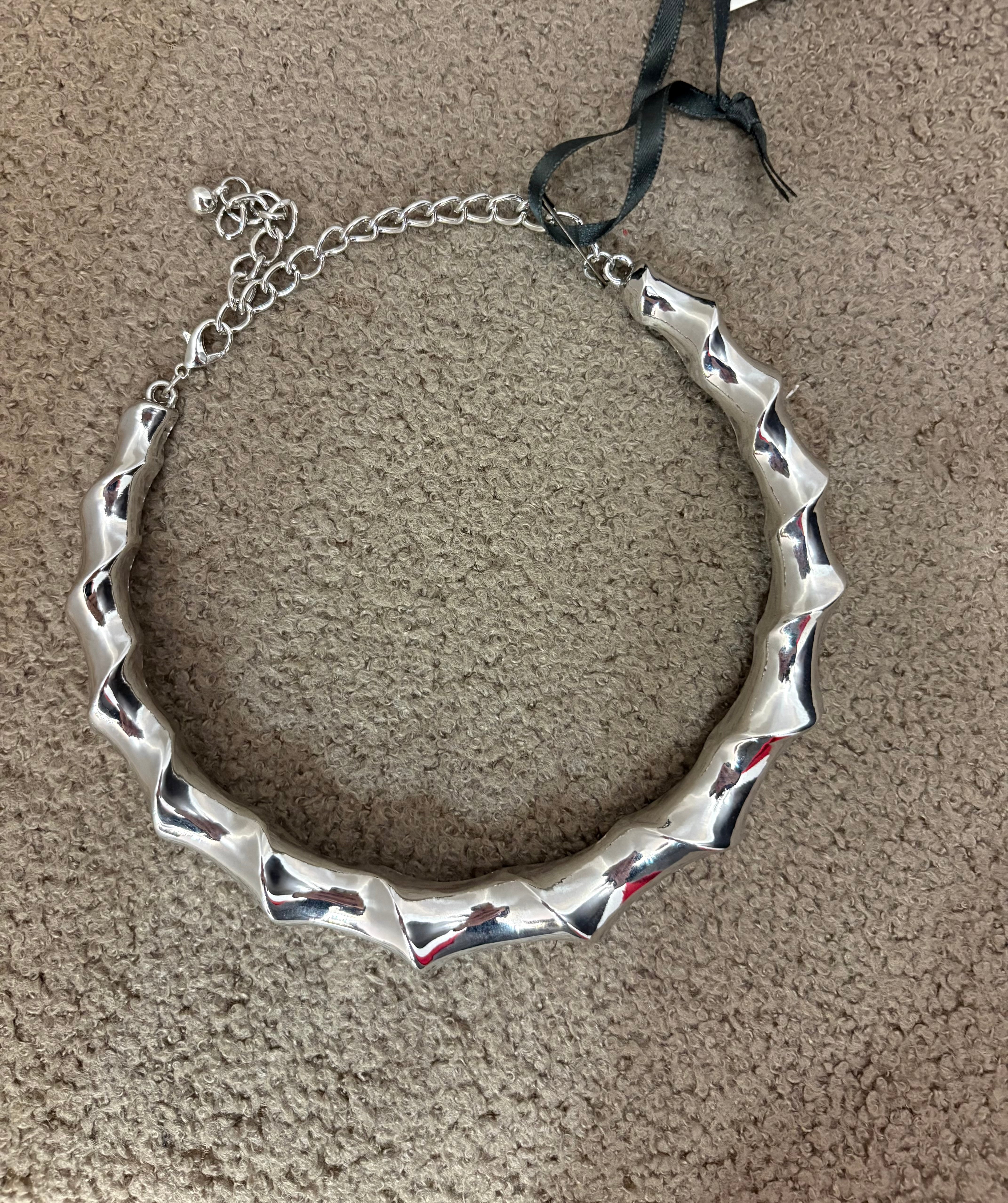 Collana rigida effetto bamboo Emisphere