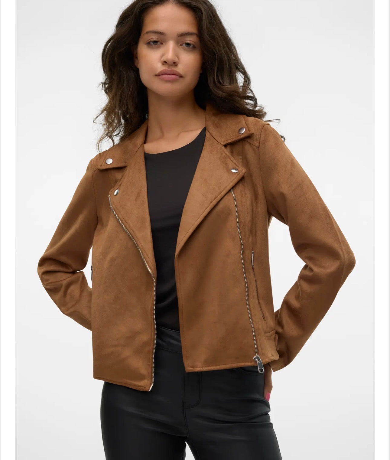 Biker in eco daino Vero Moda