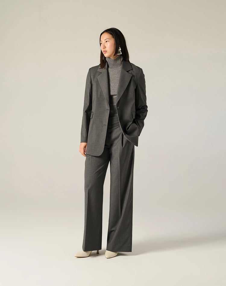 Blazer sartoriale monopetto in misto lana Manila Grace