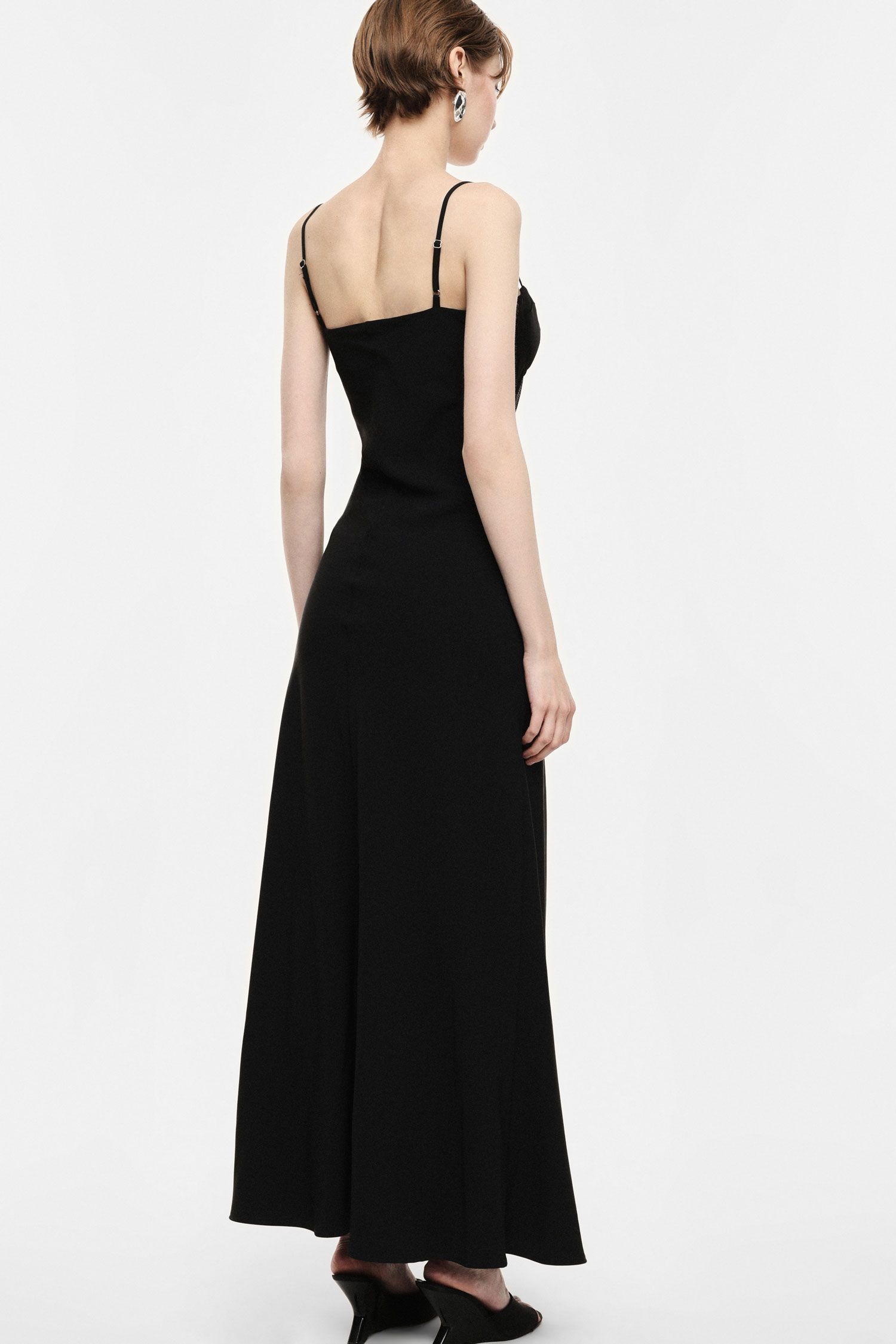 Abito lungo con bustier e spalline sottili Imperial