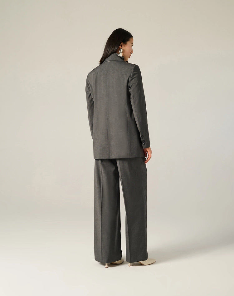 Blazer sartoriale monopetto in misto lana Manila Grace