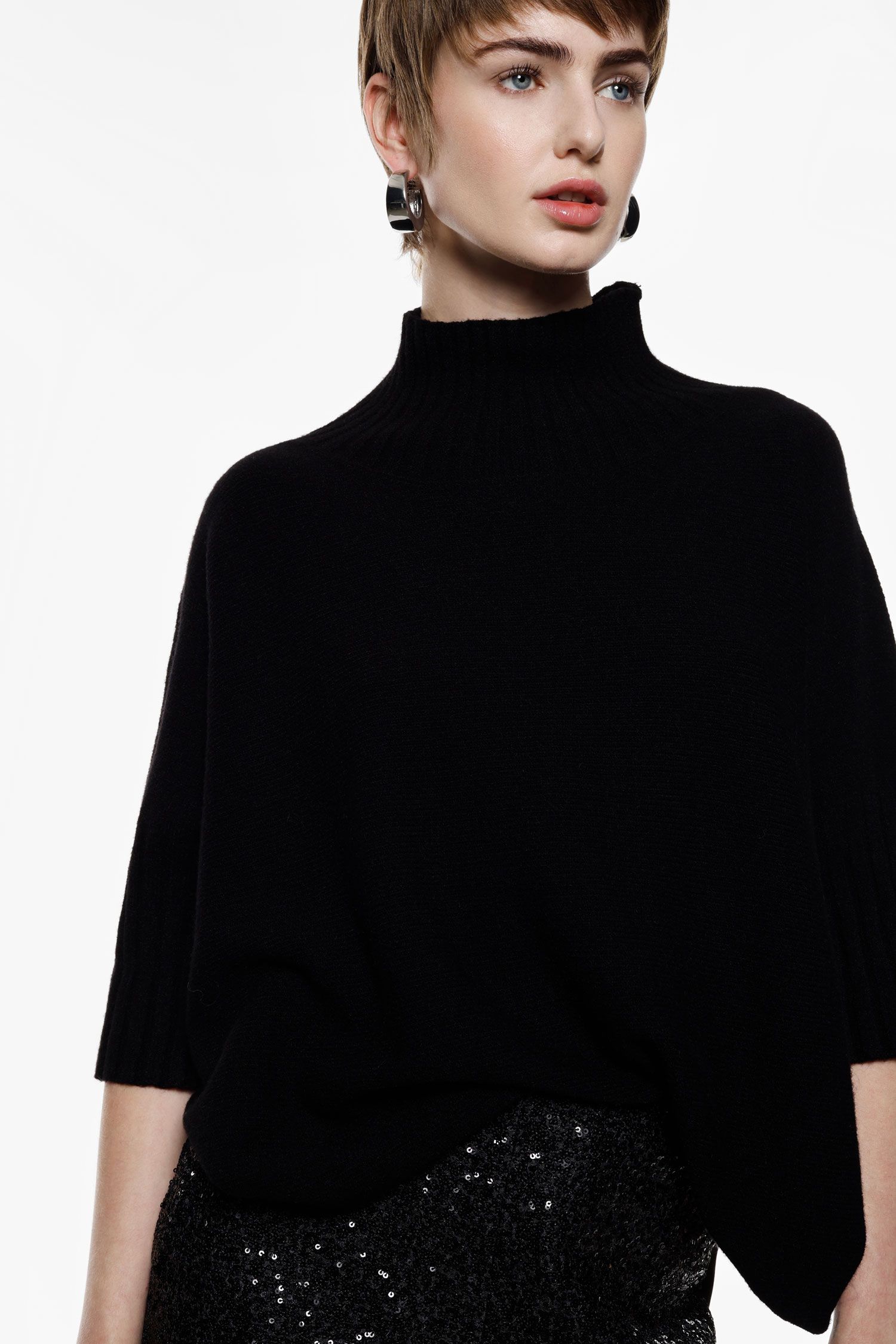 Maglione turtleneck maniche a mezzo braccio Imperial