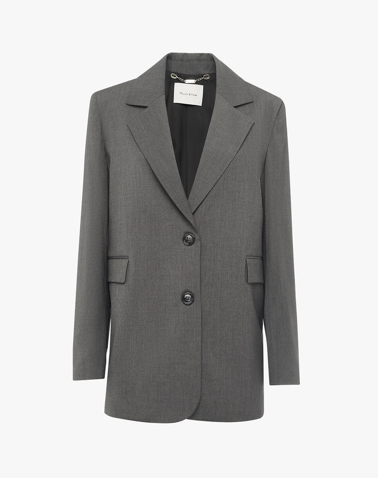 Blazer sartoriale monopetto in misto lana Manila Grace