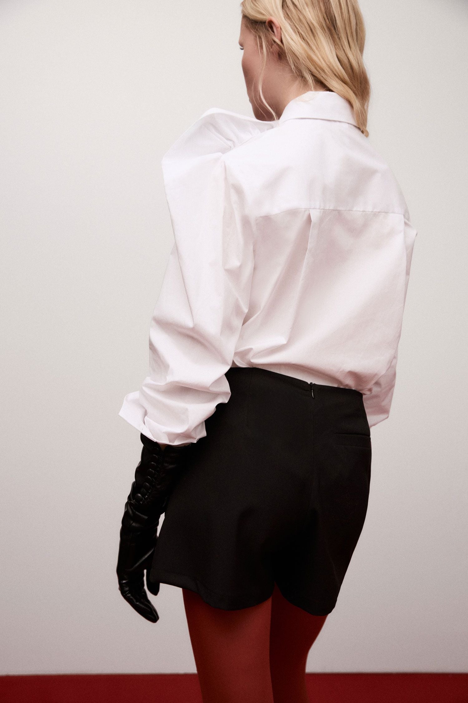 Camicia con fiore strutturato e maniche lunghe Imperial