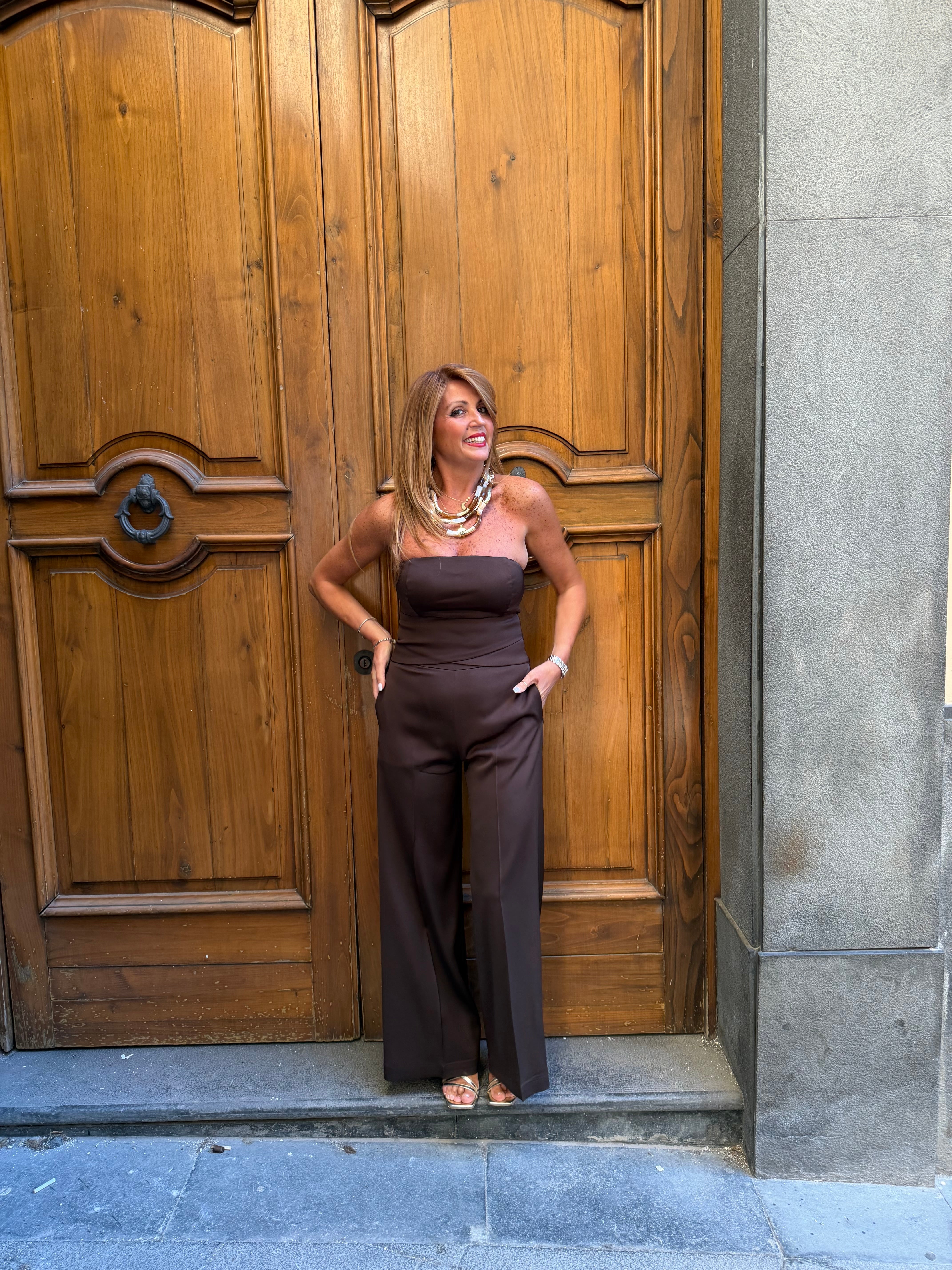 Fascia con pieghe su viscosa/elastica Hanita