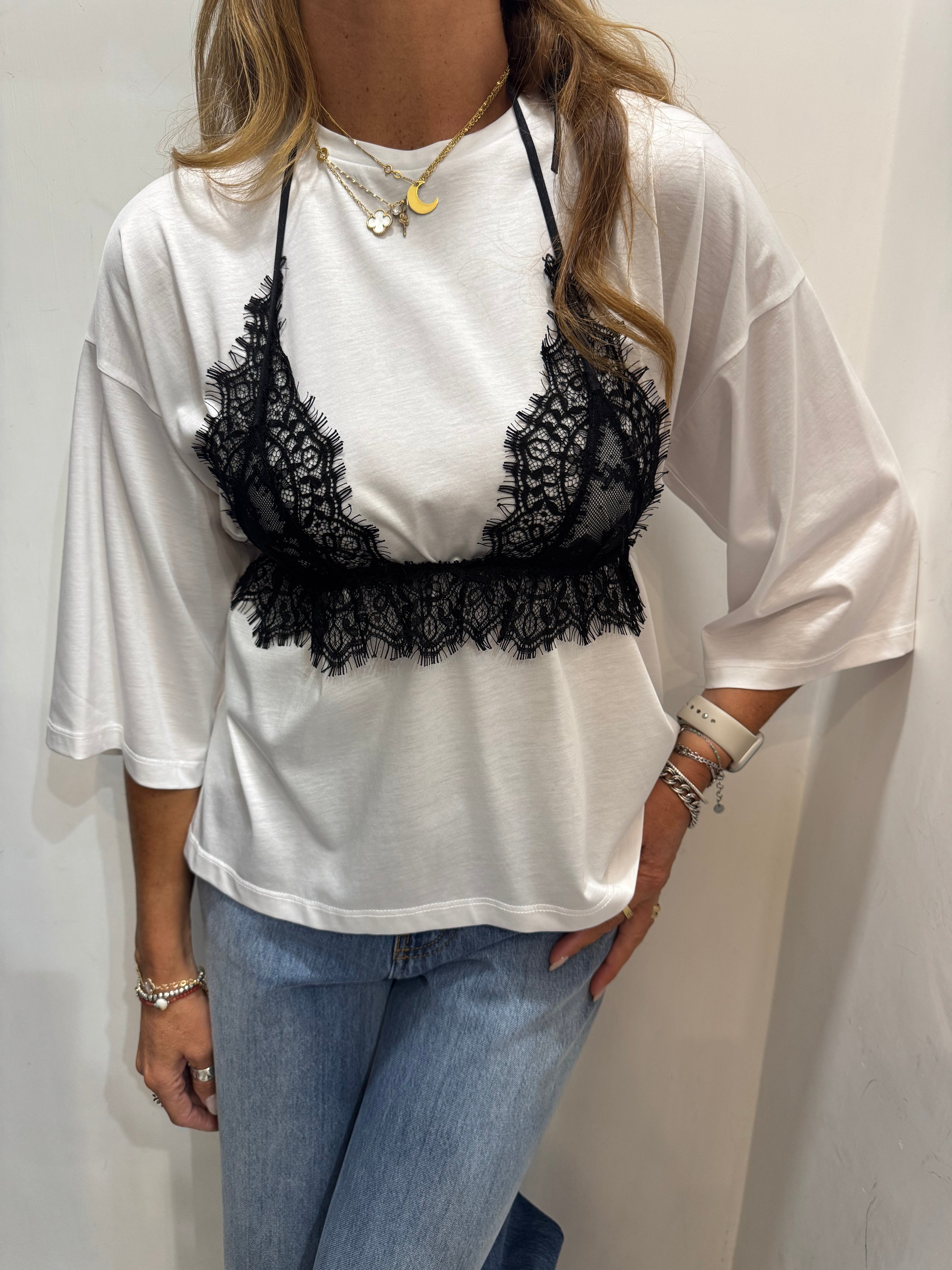 T-shirt ampia maniche corte girocollo Imperial