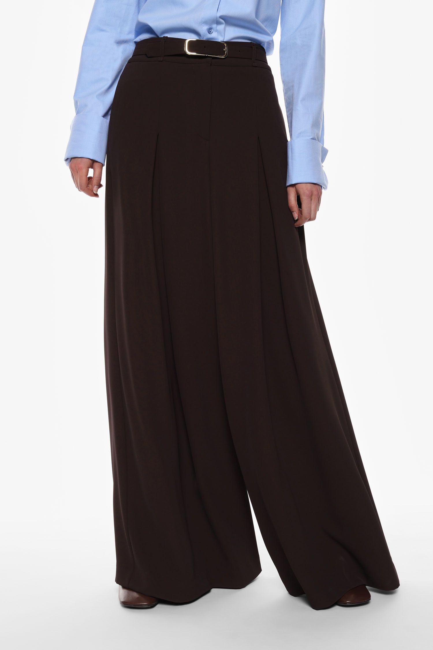 Pantaloni ampi a vita alta Imperial