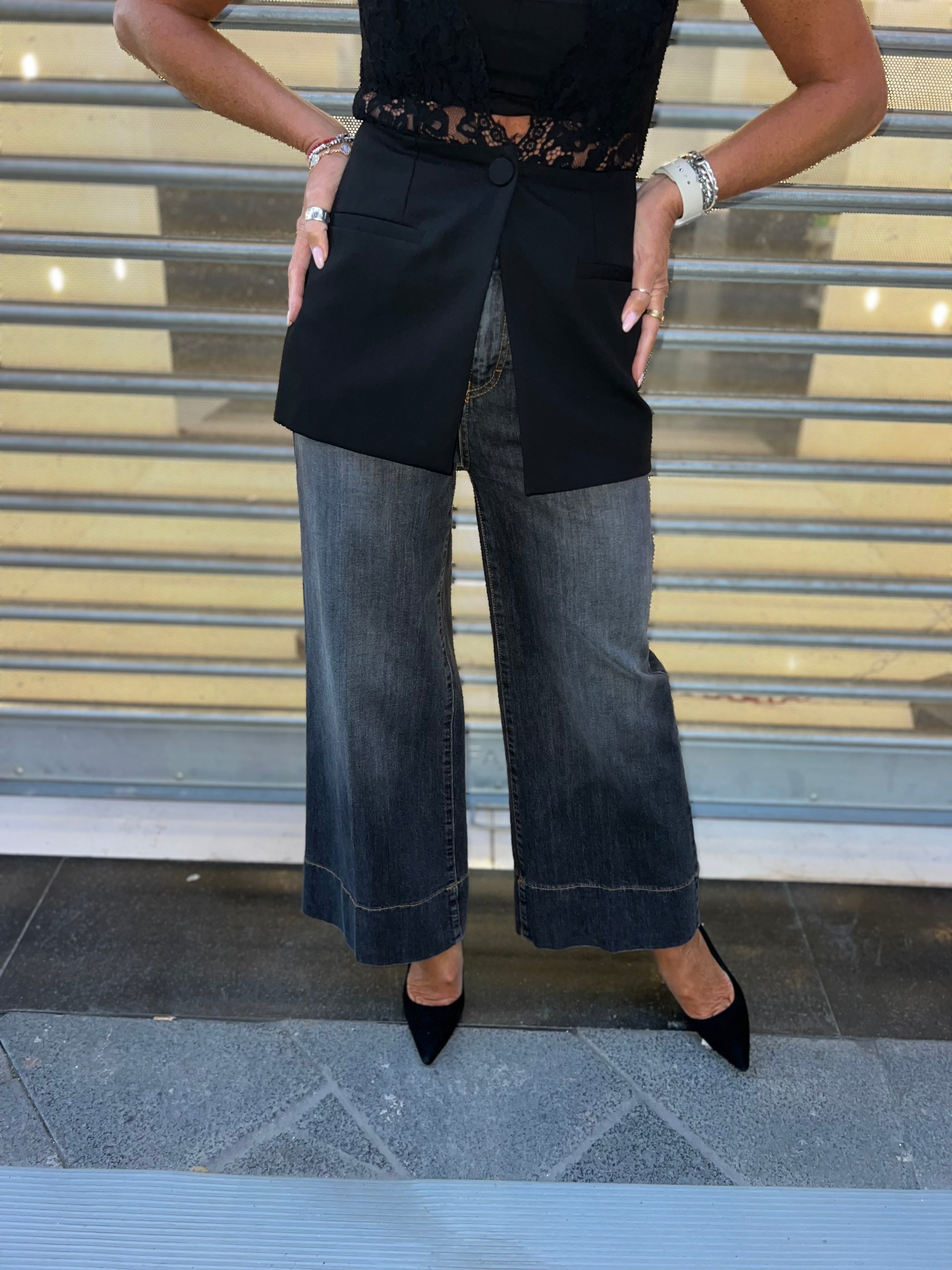 Jeans con piegone Stone Fit Emisphere