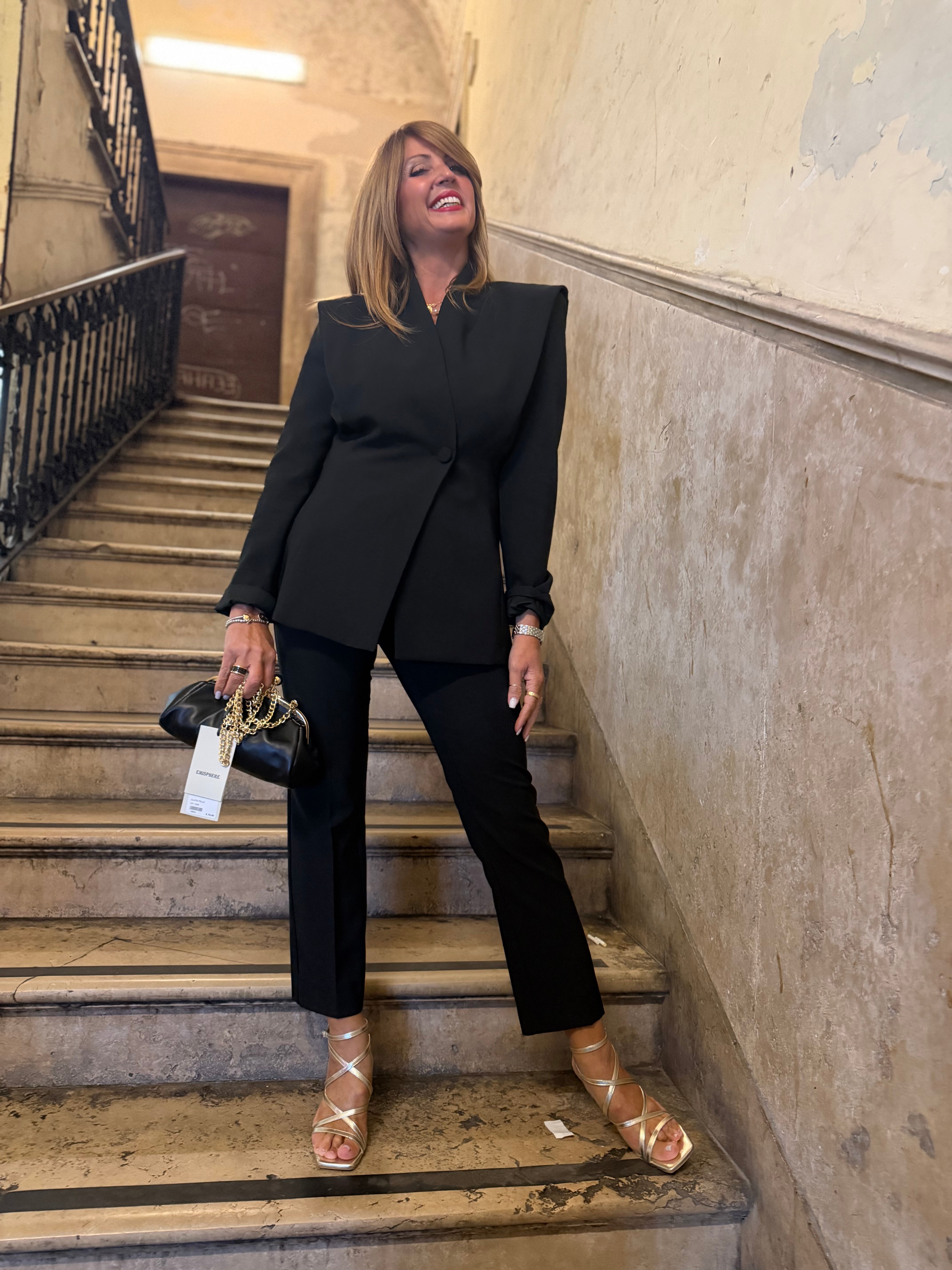 Blazer monopetto con spalle strutturate e chiusura a bottone Imperial