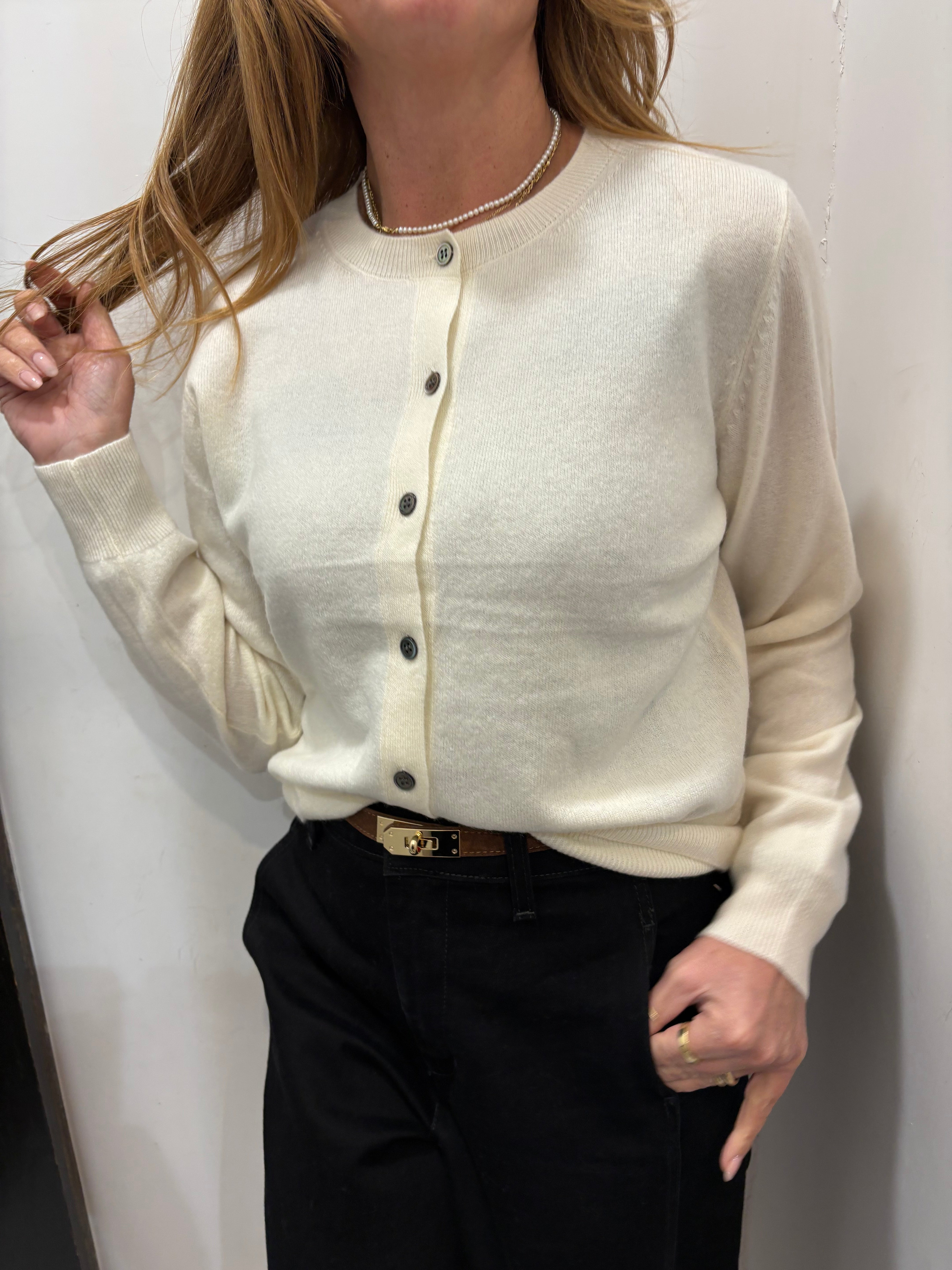 Cardigan in pura lana Emisphere