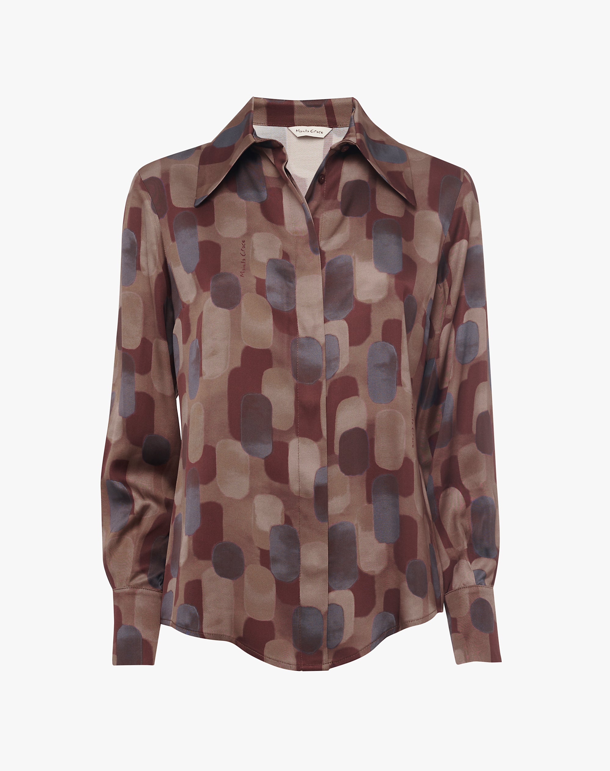 Camicia stampa geometrica Manila Grace