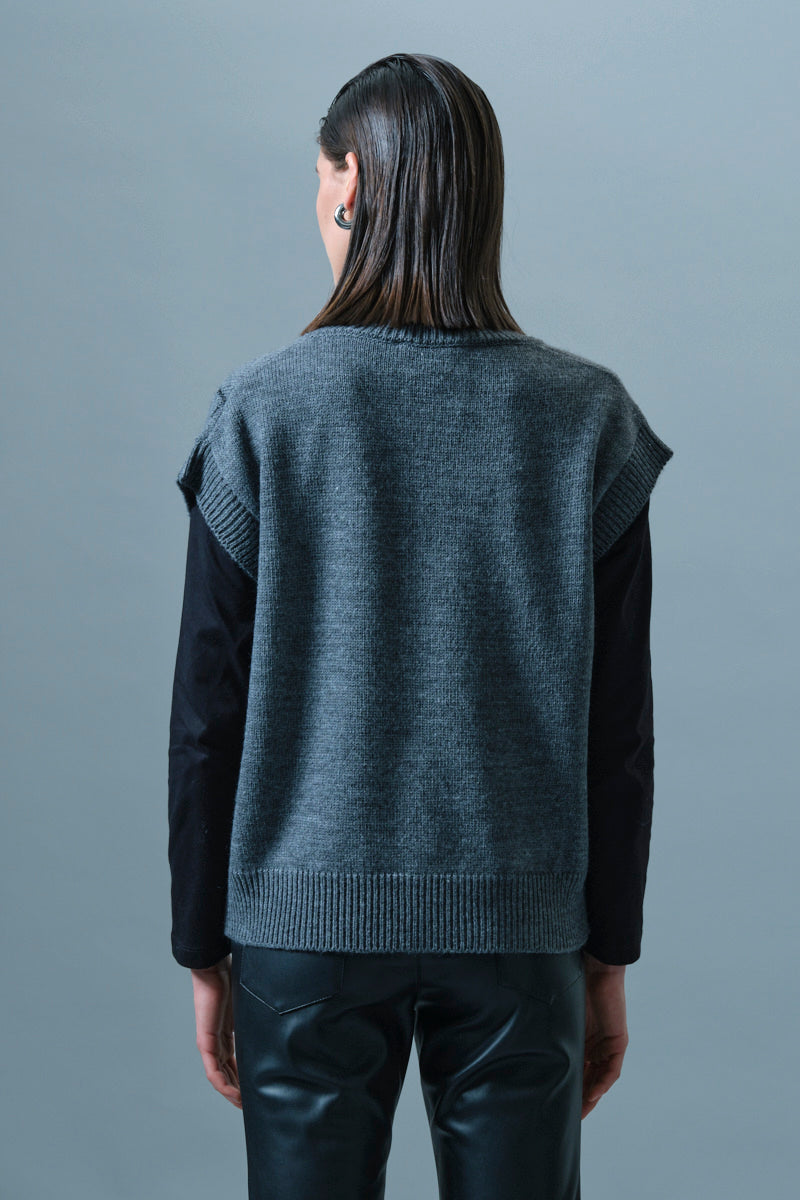 Maglia con Dettaglio Rombo in Paillettes Icona