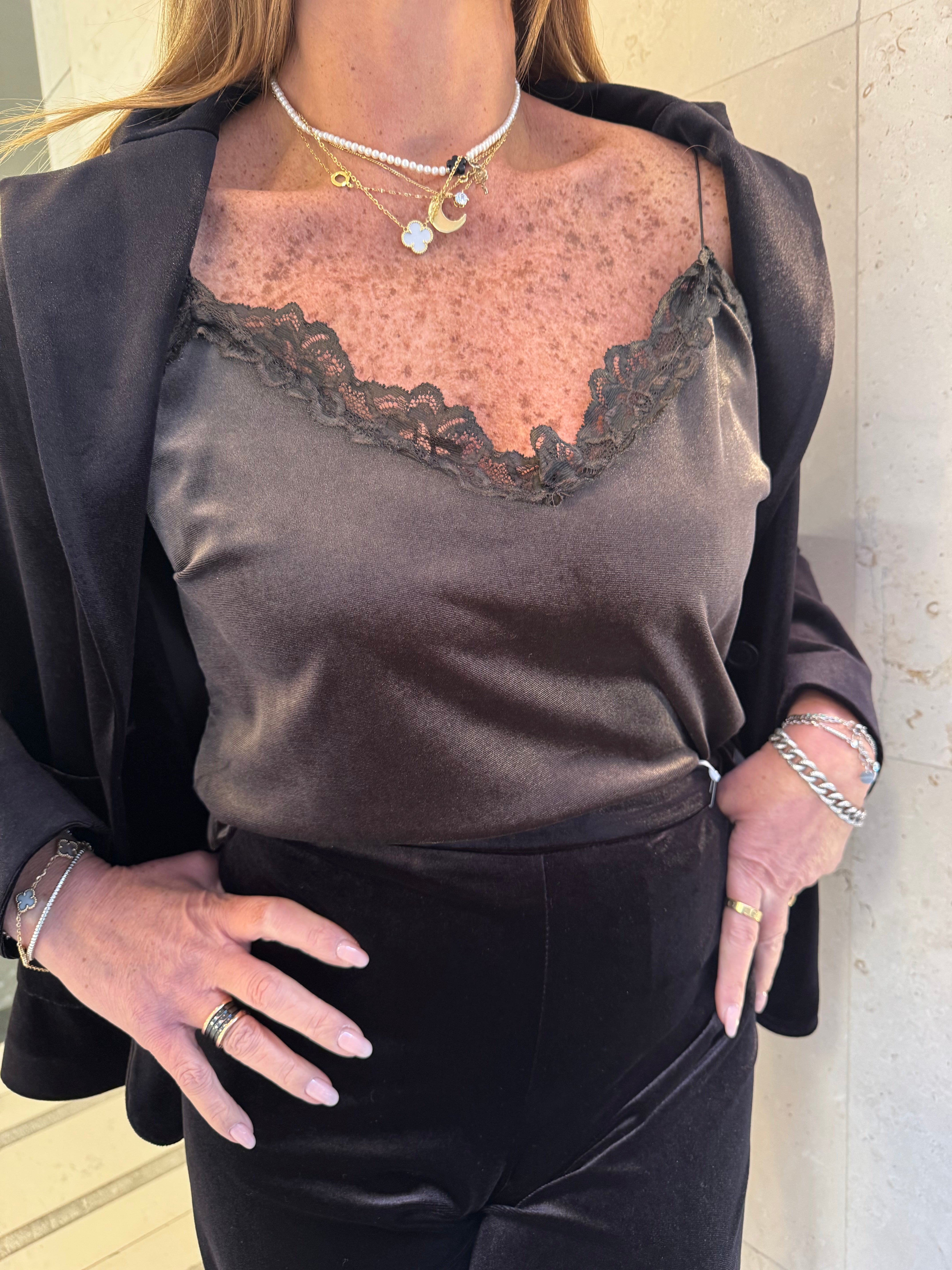 Top in velluto Brizzi