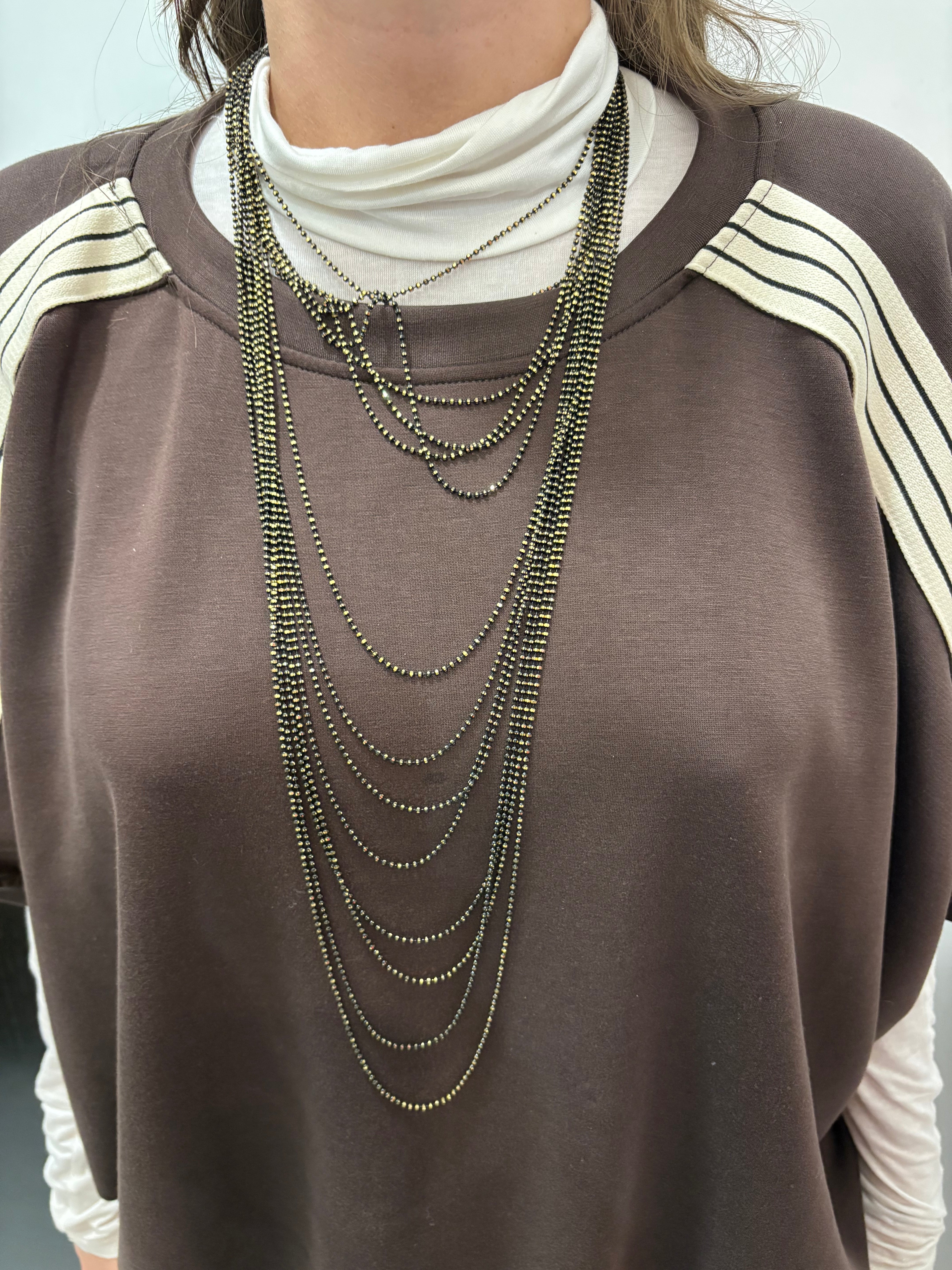 Collana lunga multistrato Emisphere