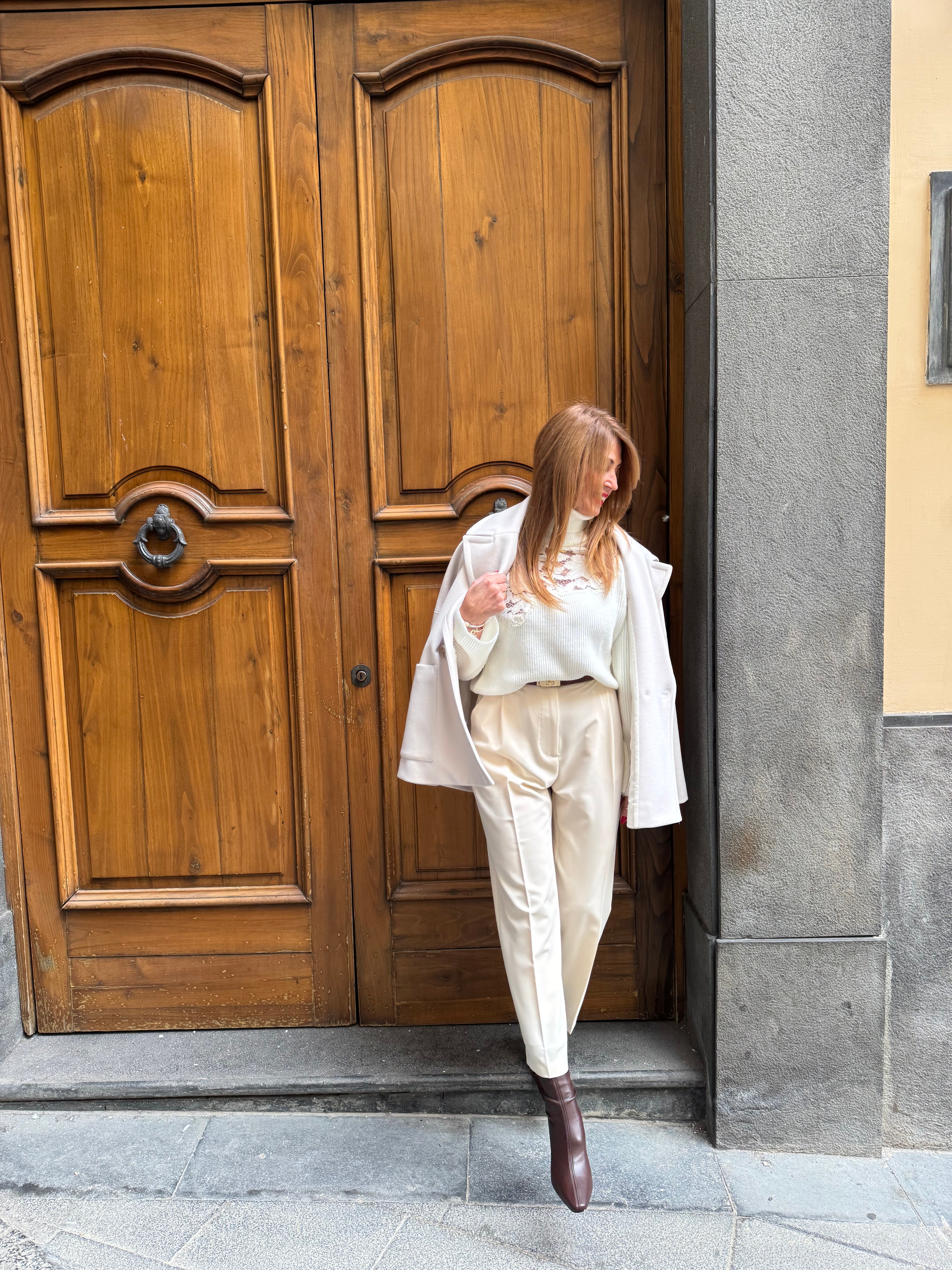 Pantaloni cropped a vita alta Imperial