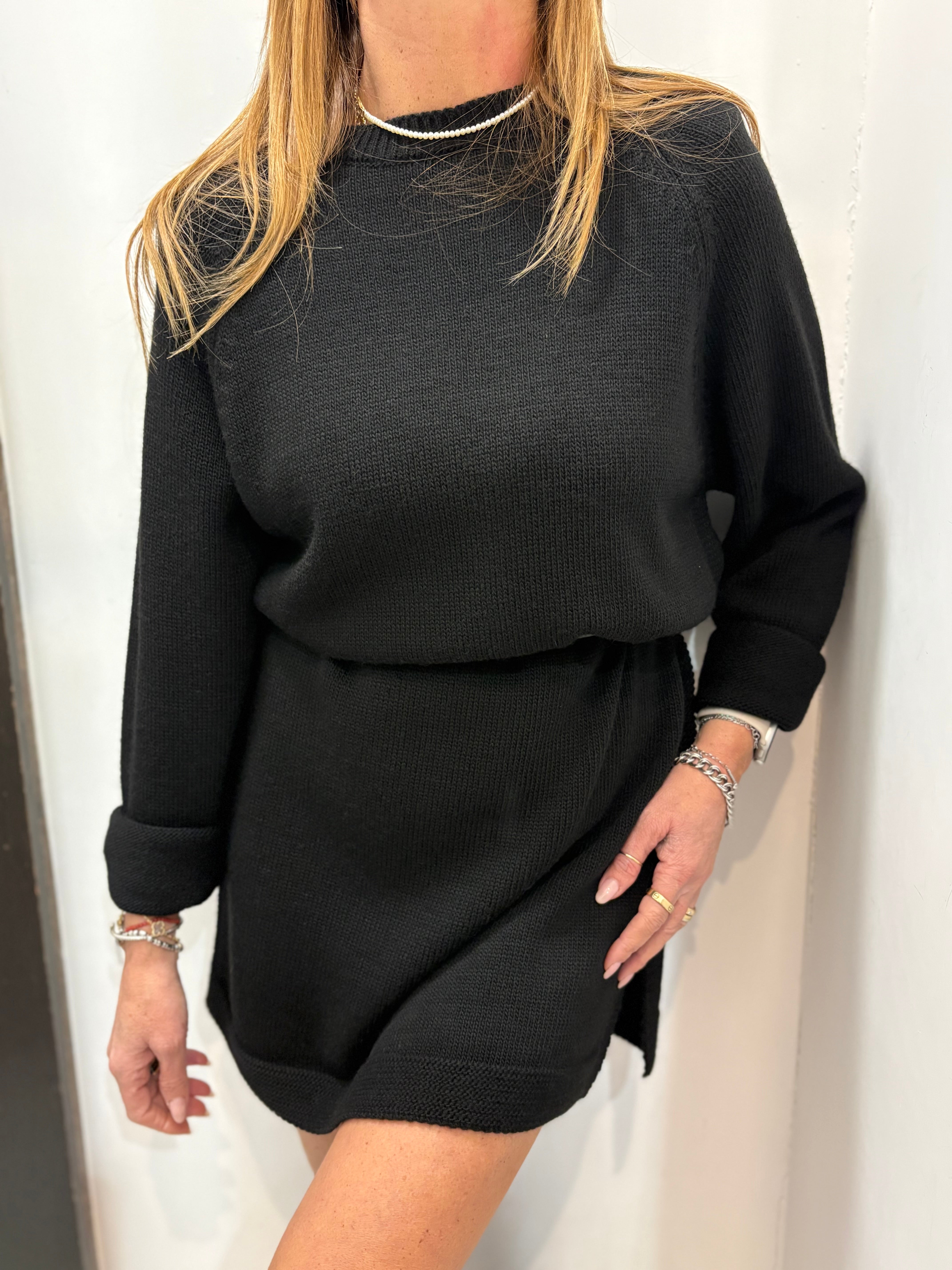 Abito in maglia morbida con vita morbida Angela Davis