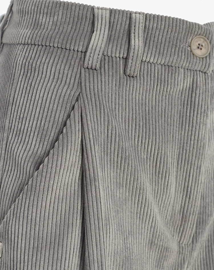 Pantalone straight in velluto a coste Manila Grace