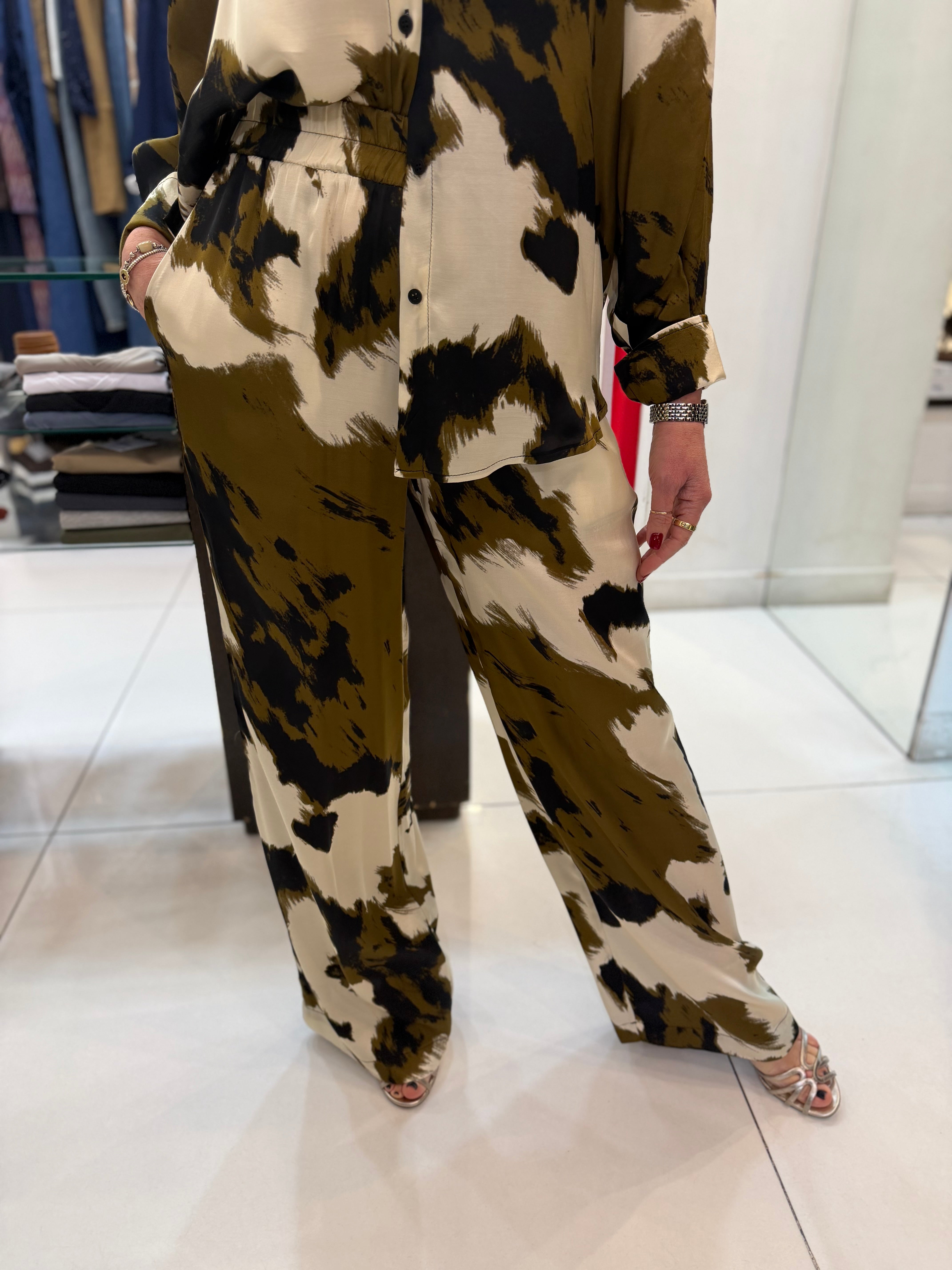 Pantalone stampa astratta Kaos Jeans