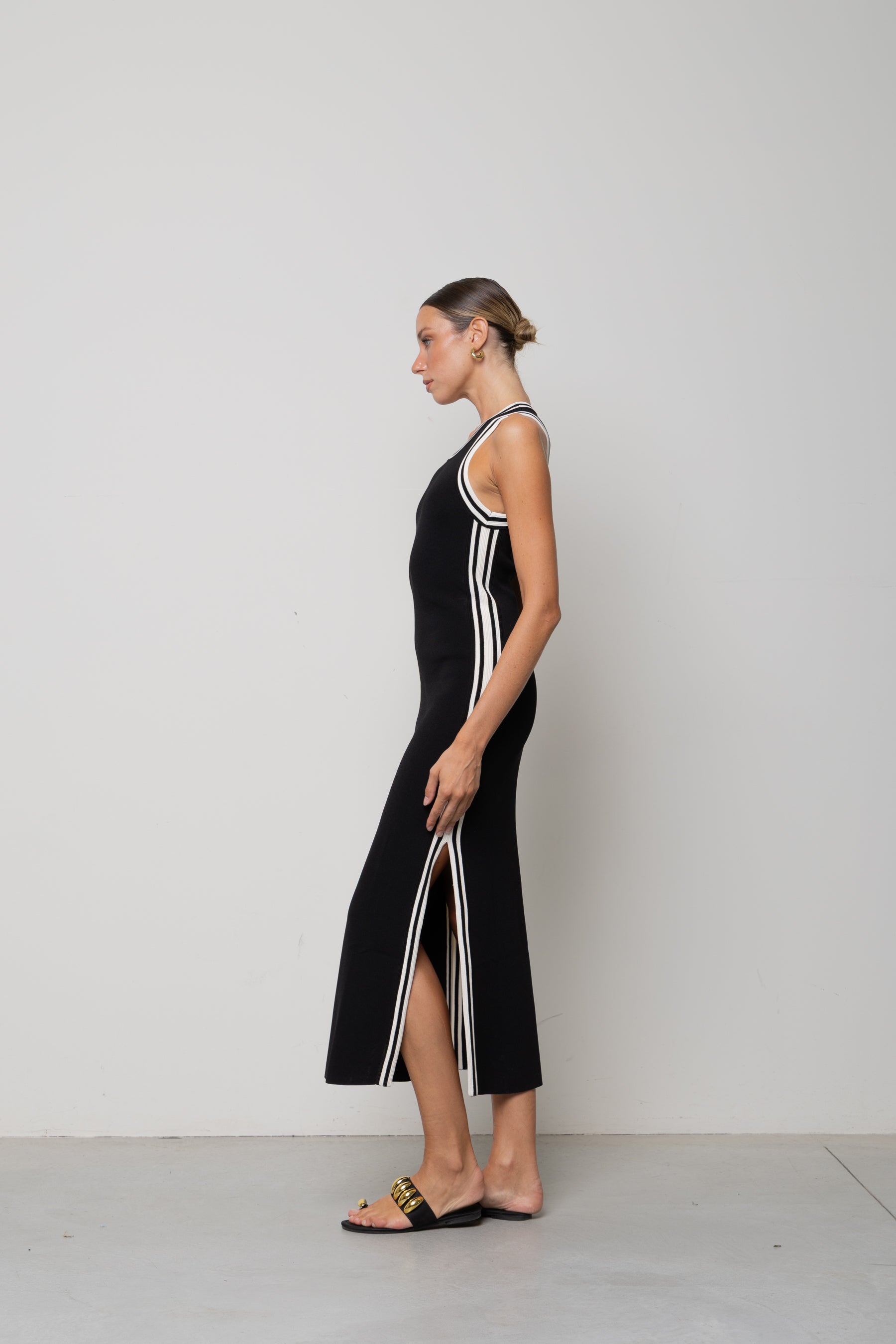 Abito in maglia bicolor Icona