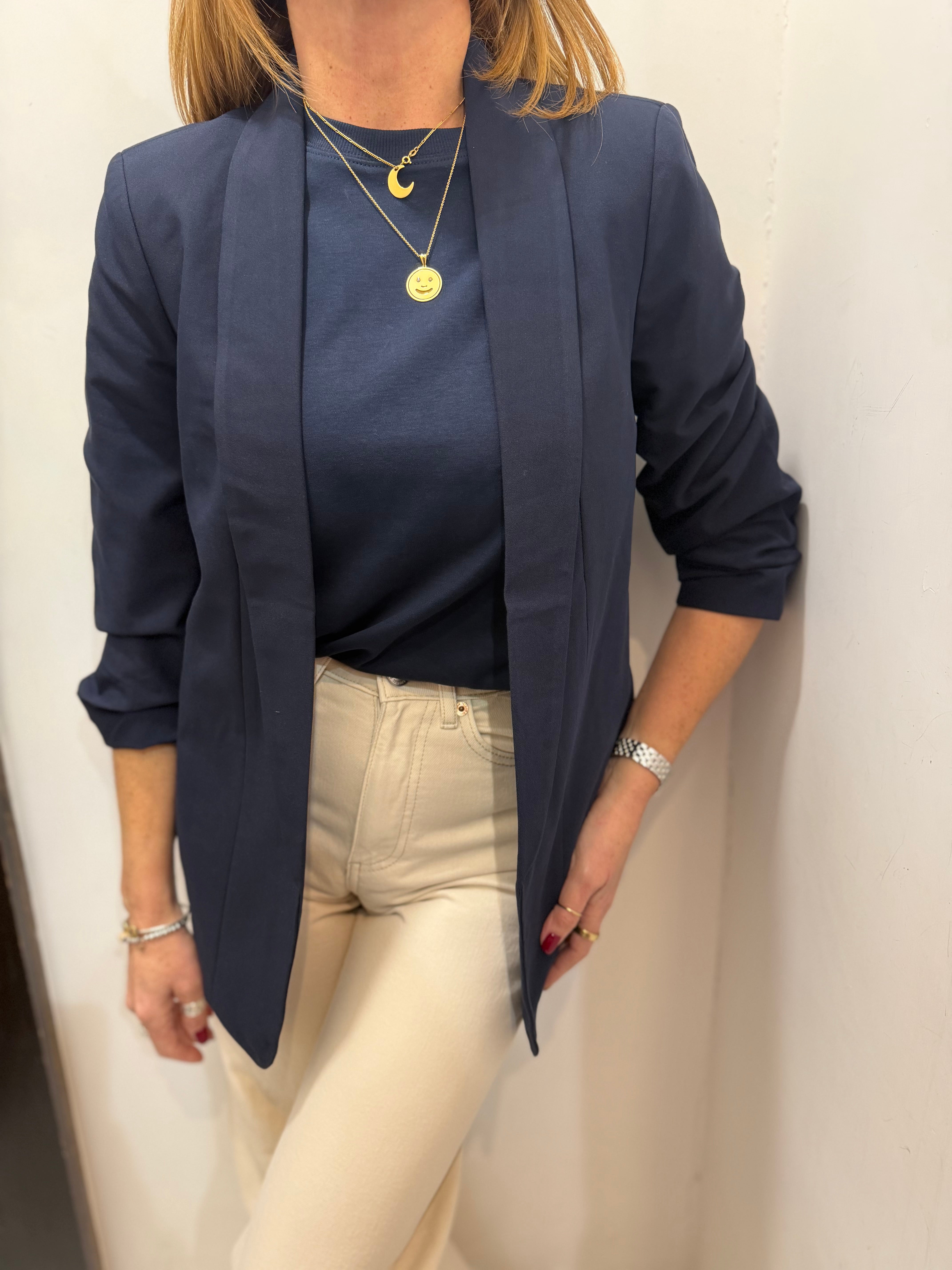 Blazer con manica arricciata Pieces